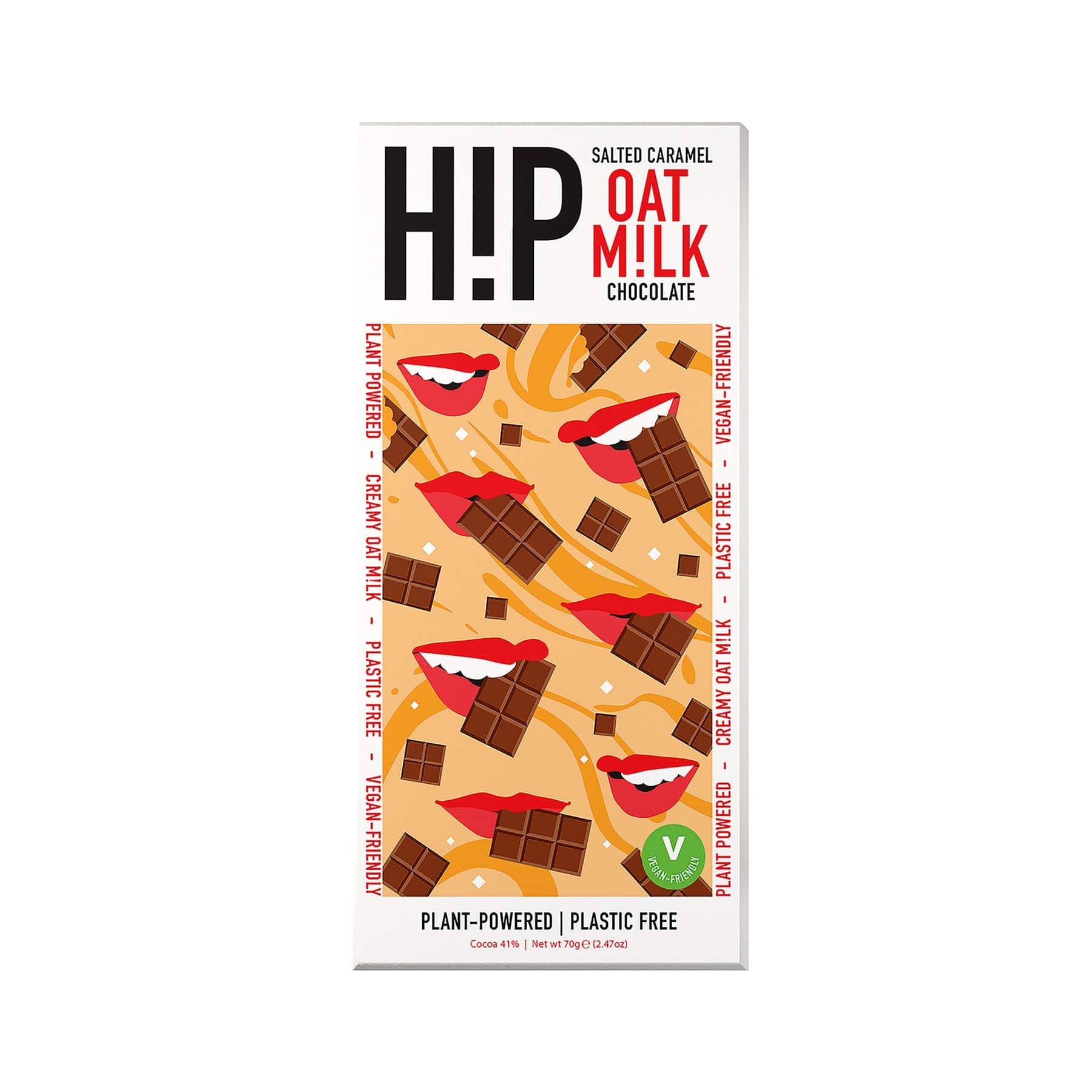 Salted caramel oat milk chocolate 70g