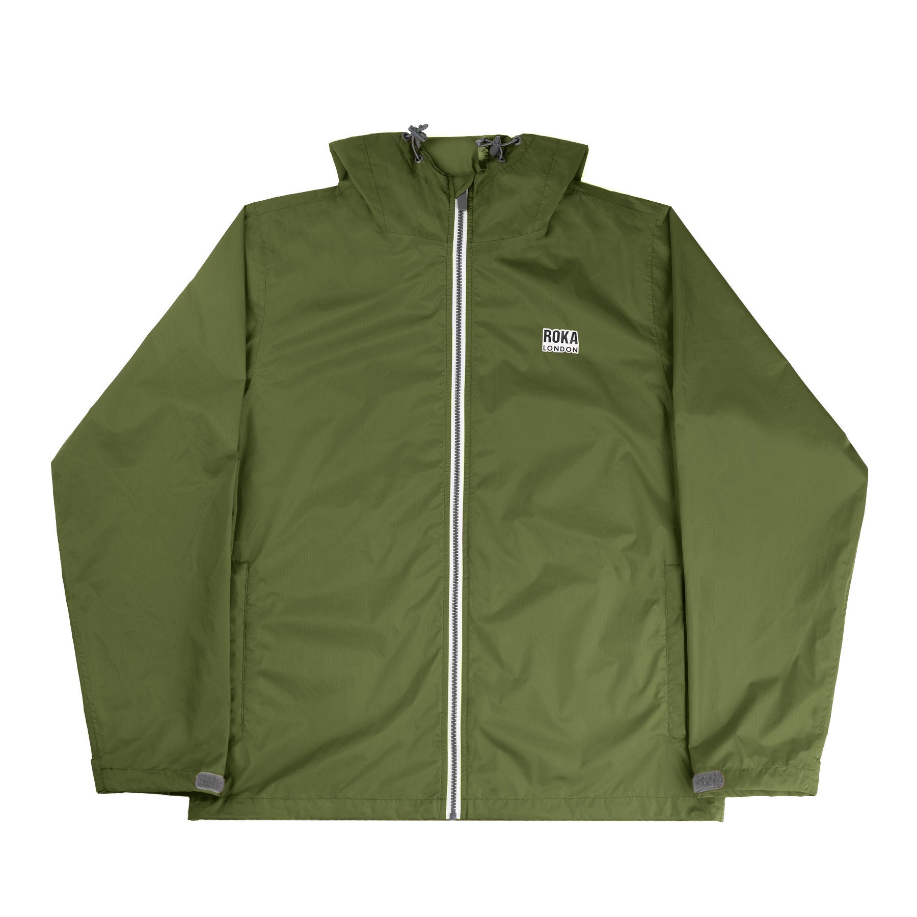 Holborn jacket avocado recycled nylon ripstop