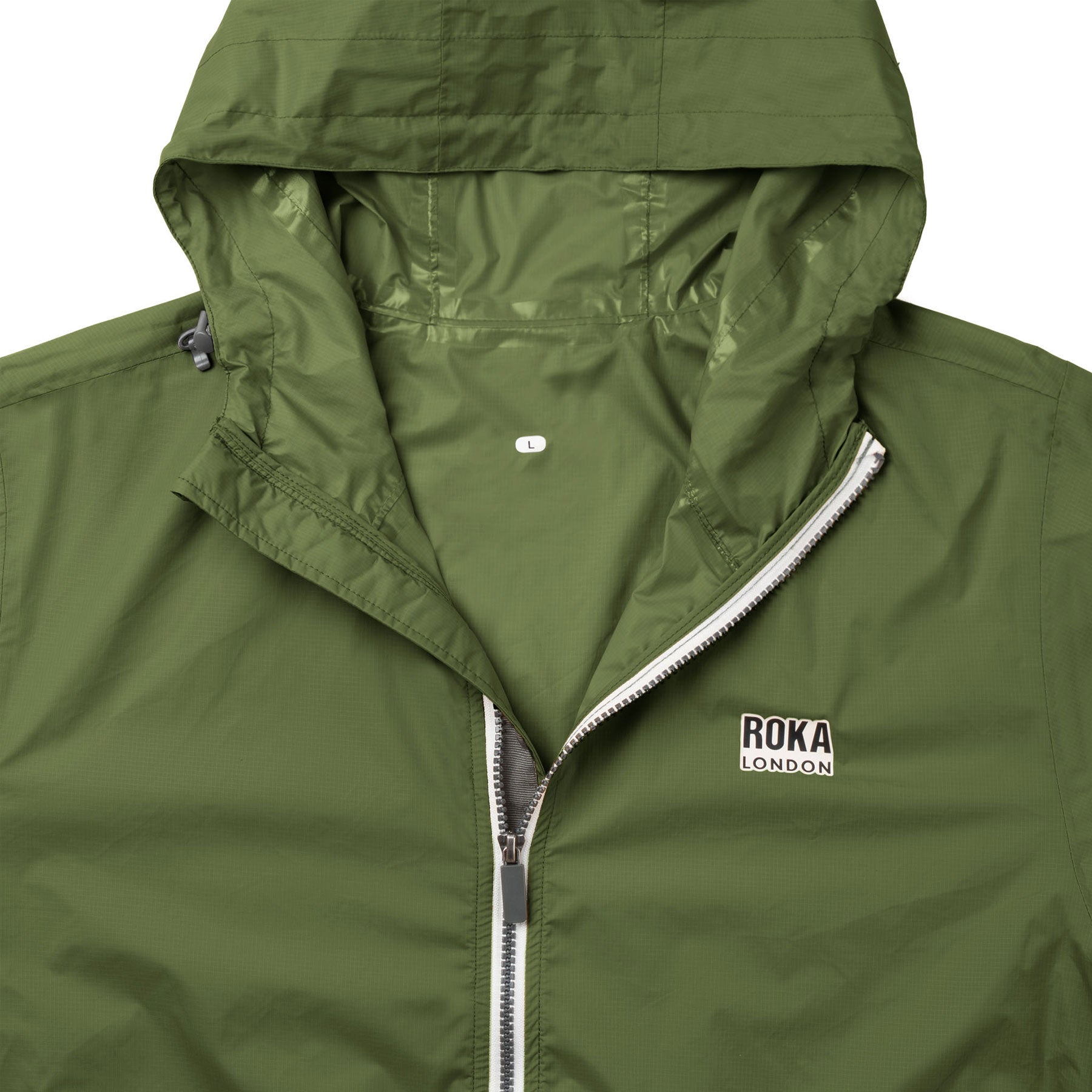Holborn jacket avocado recycled nylon ripstop