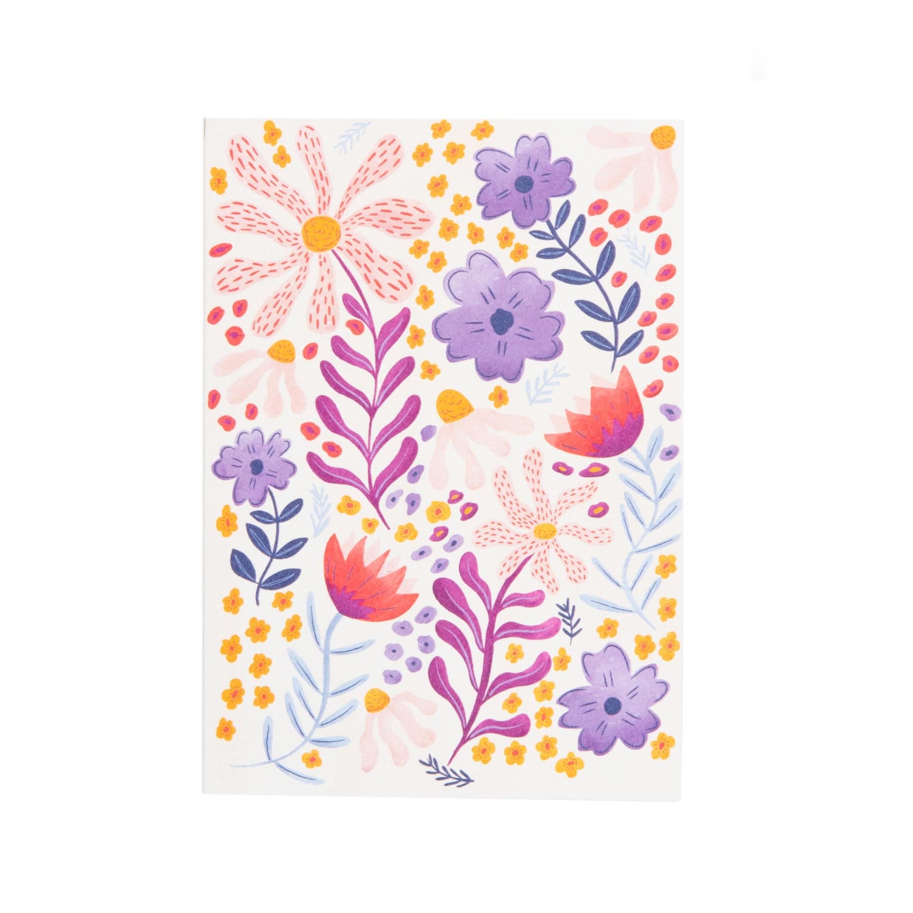 Wildflower illustrated card