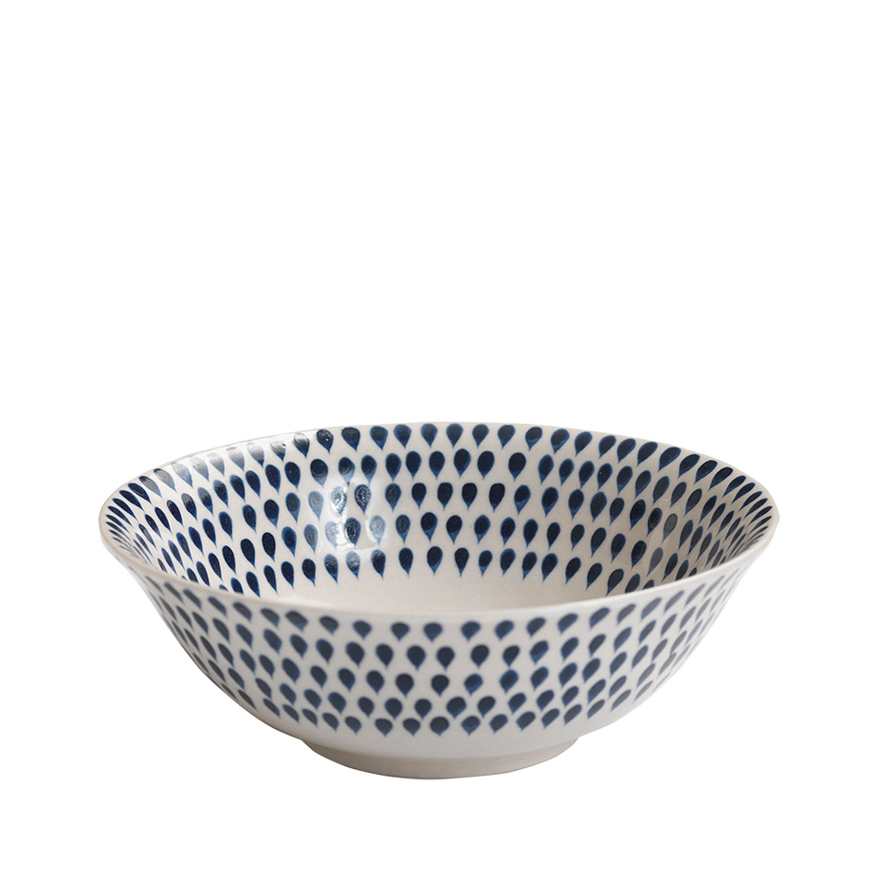 Indigo drop cereal bowl