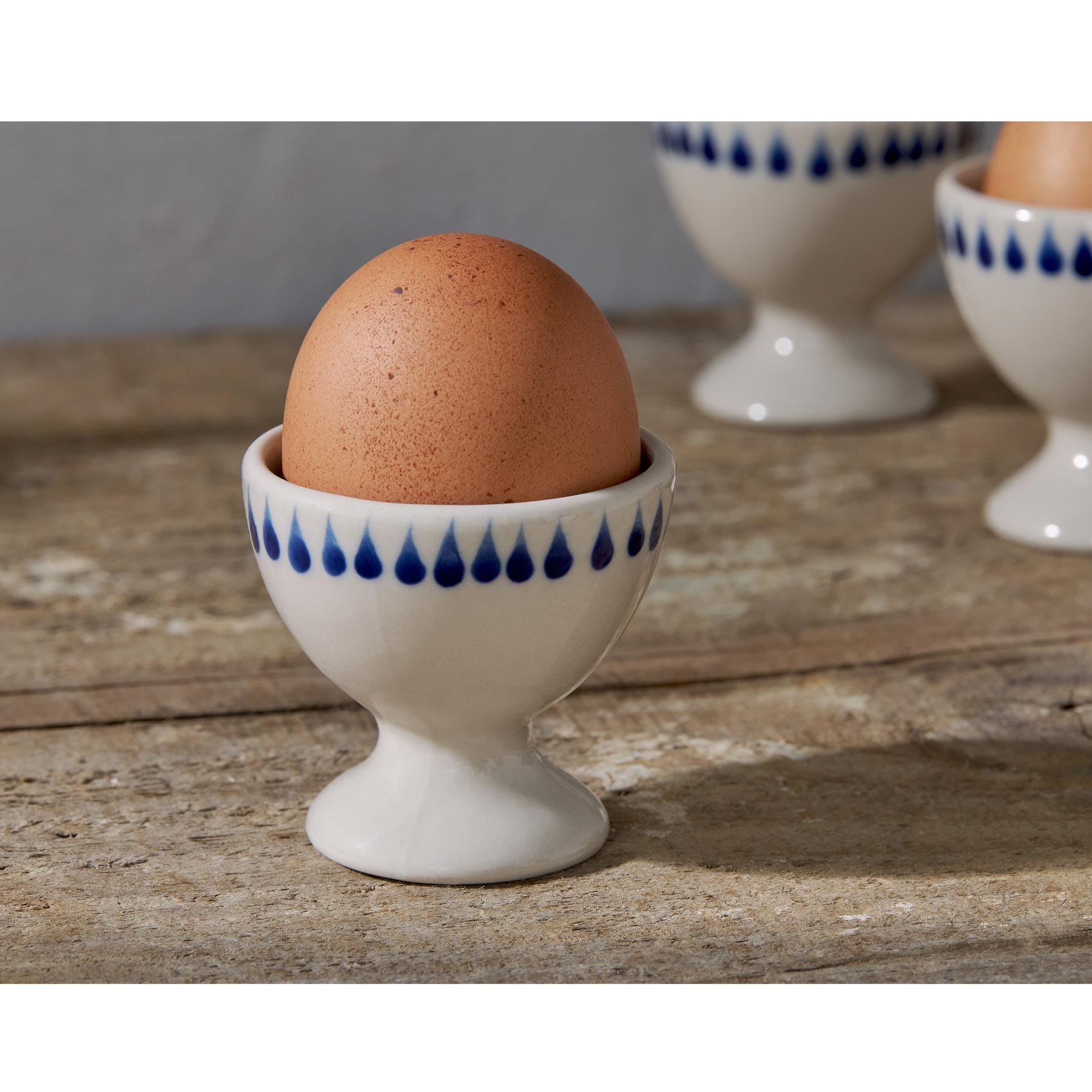 Indigo drop egg cup