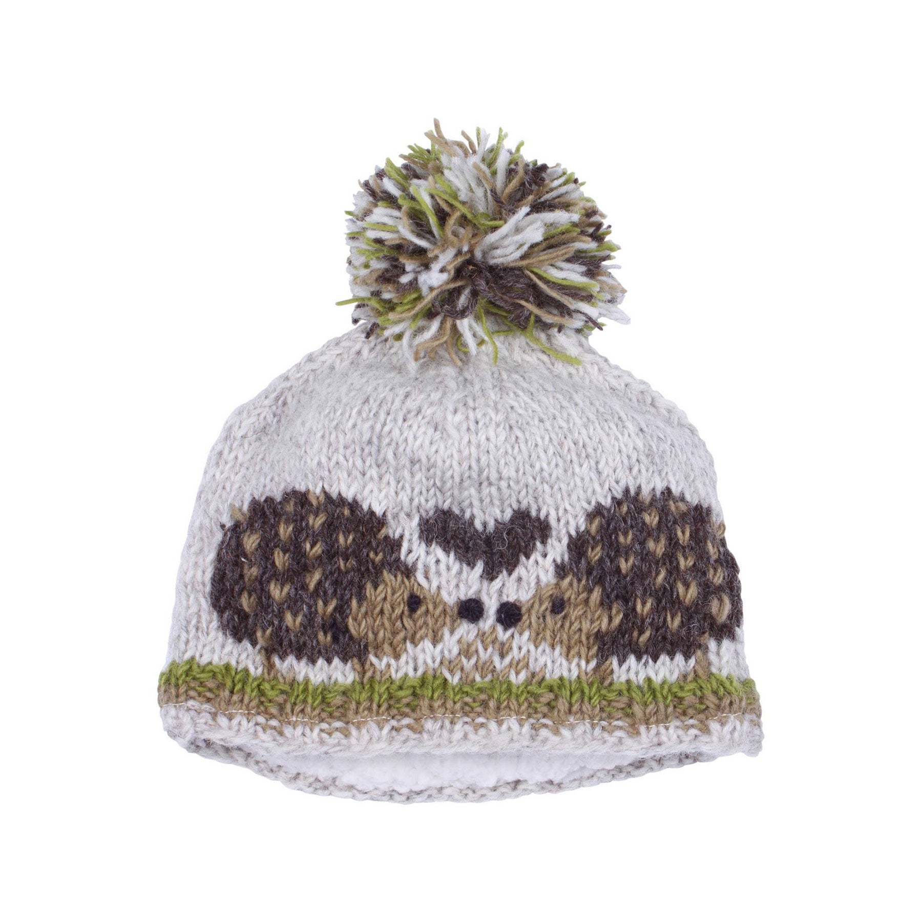 Kids animal bobble hat hedgehog