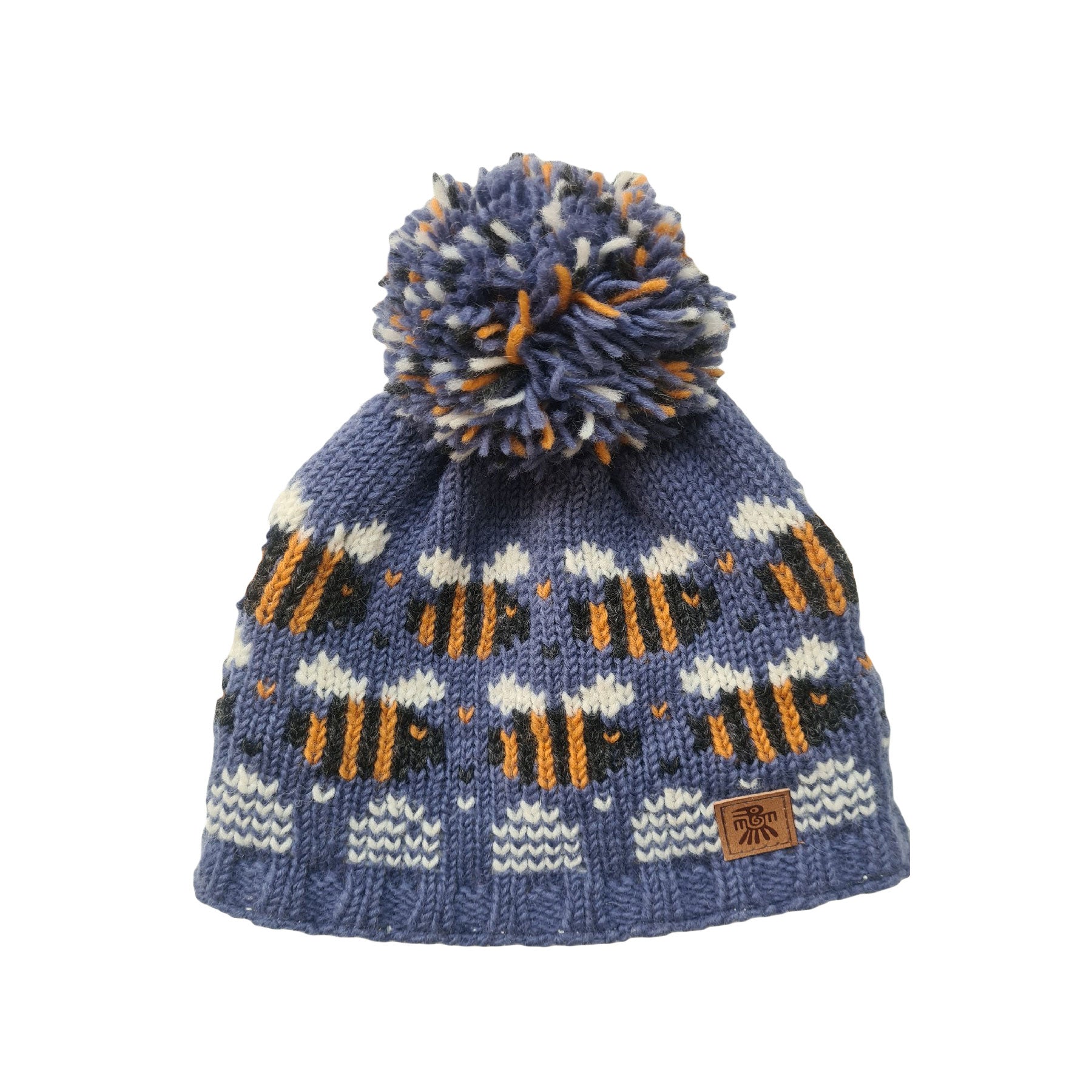 Kids beehive bobble beanie