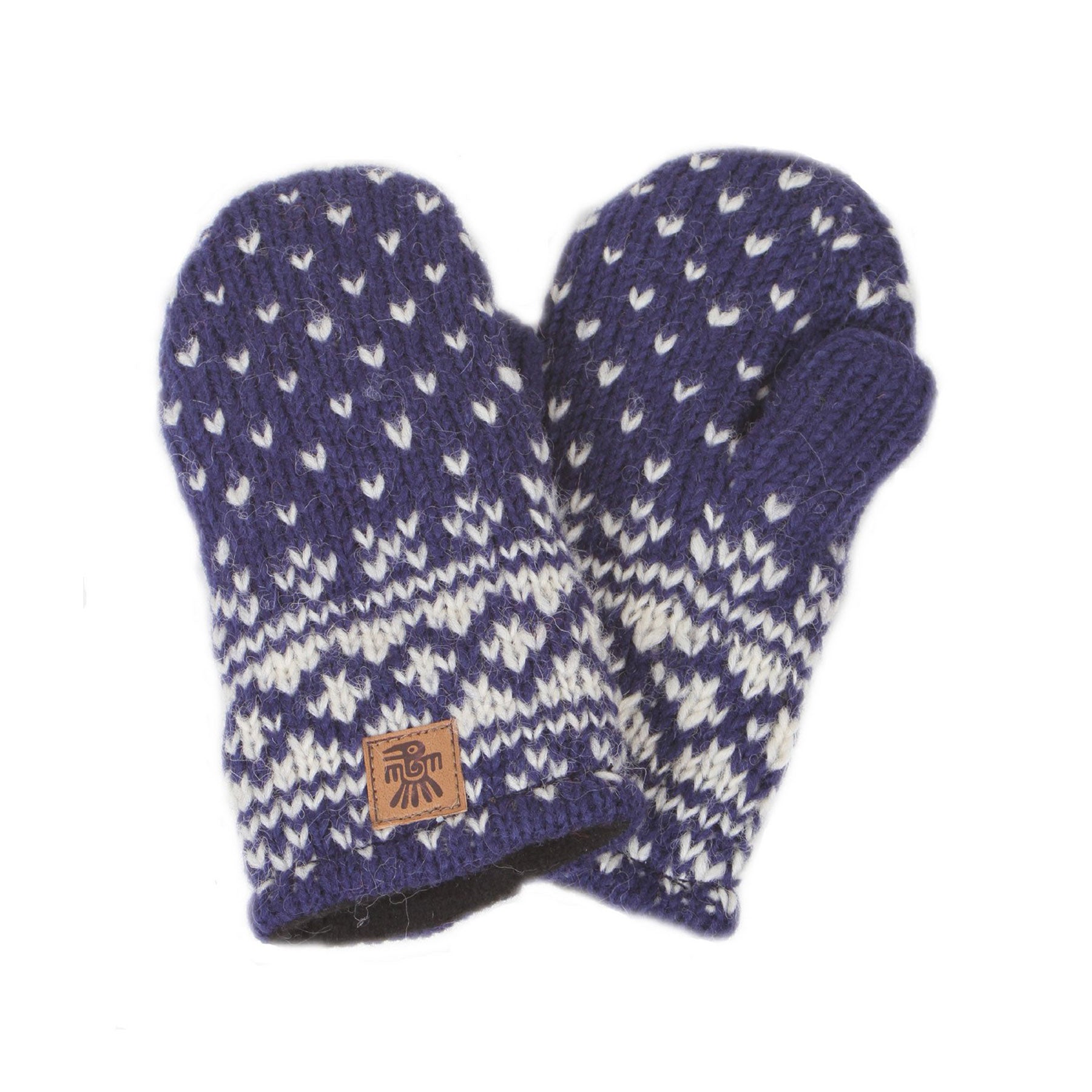 Kids bergen navy mittens