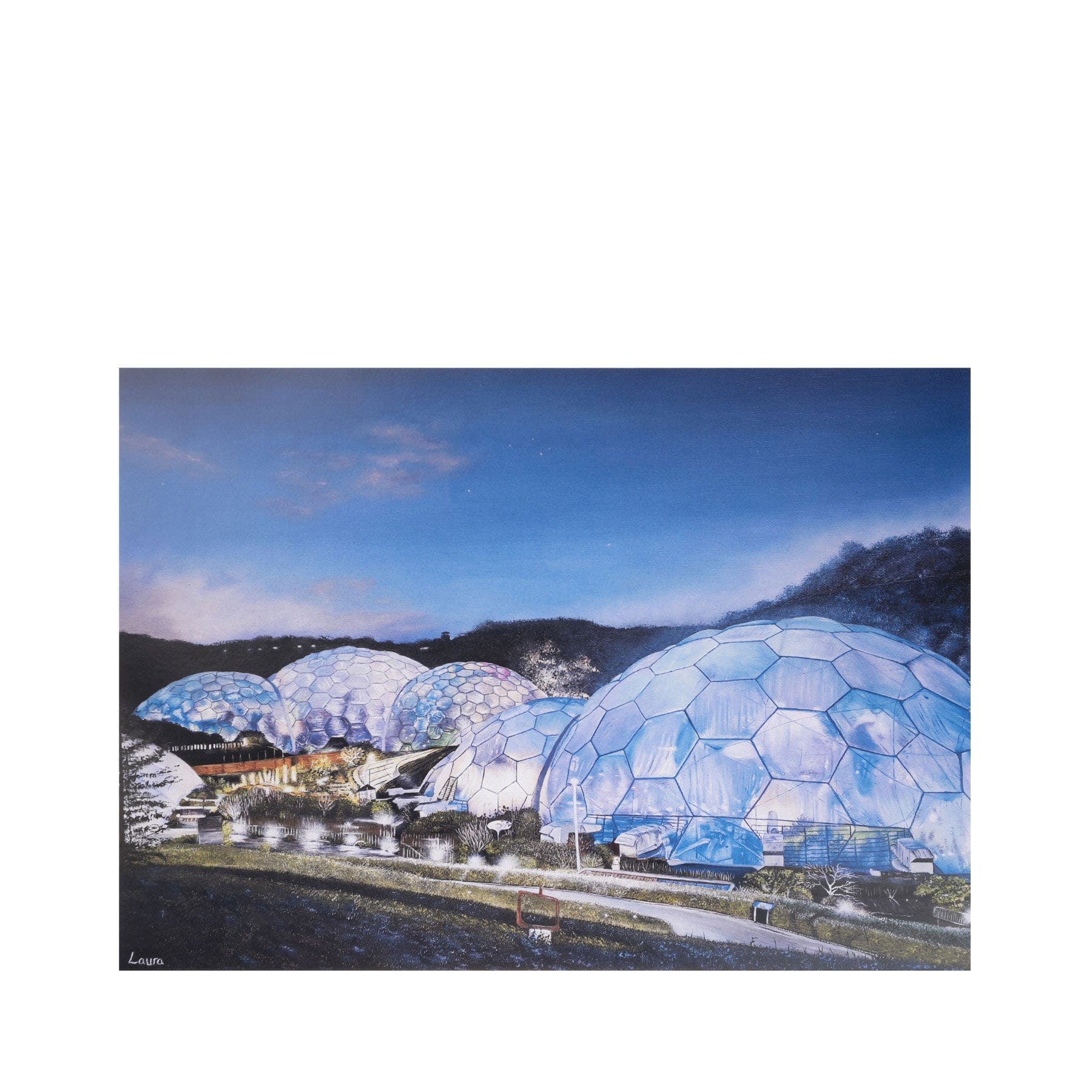 Eden Project festival of shadows & light A4 print