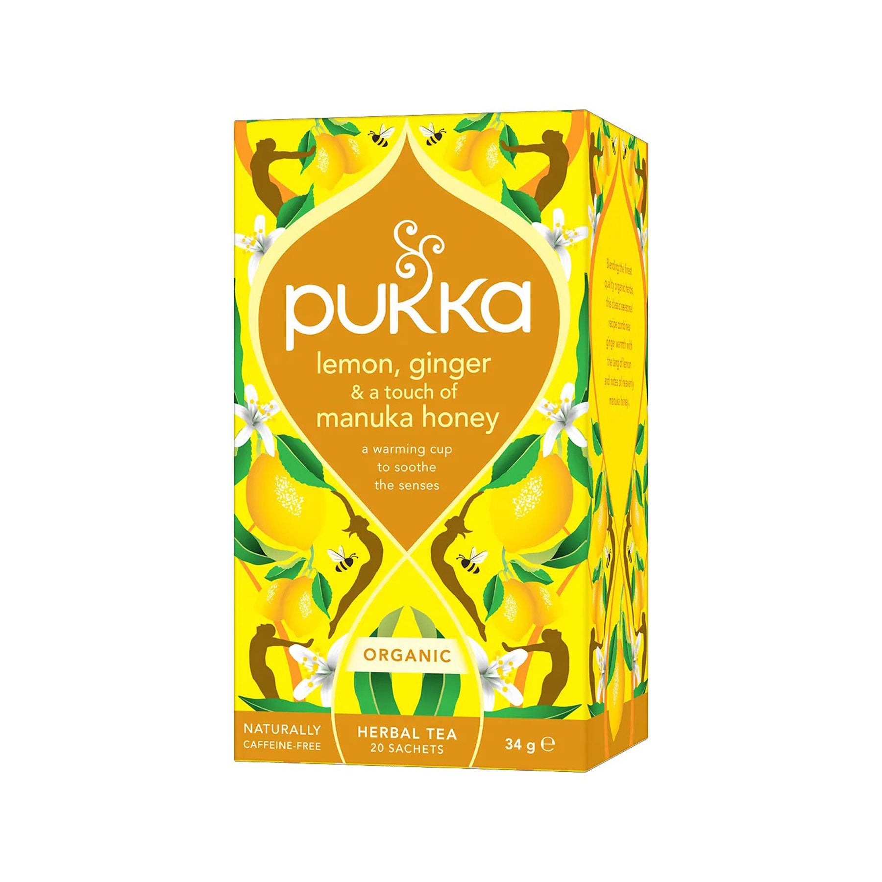 Lemon, ginger & manuka honey 20 tea bags