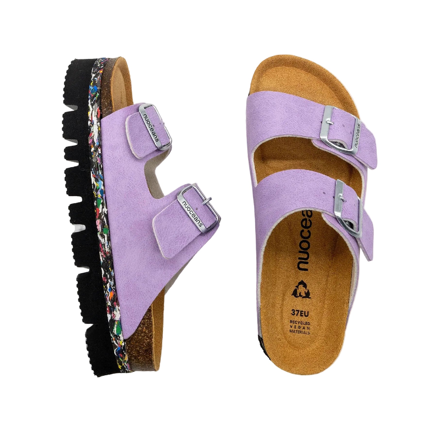 Lila platform sandal light purple