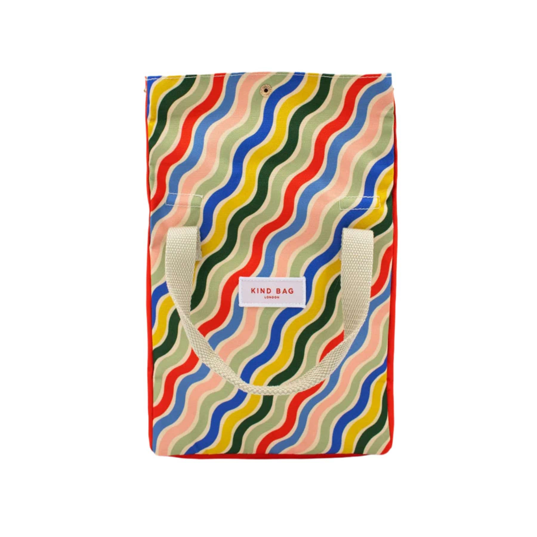 Lunch bag rainbow waves