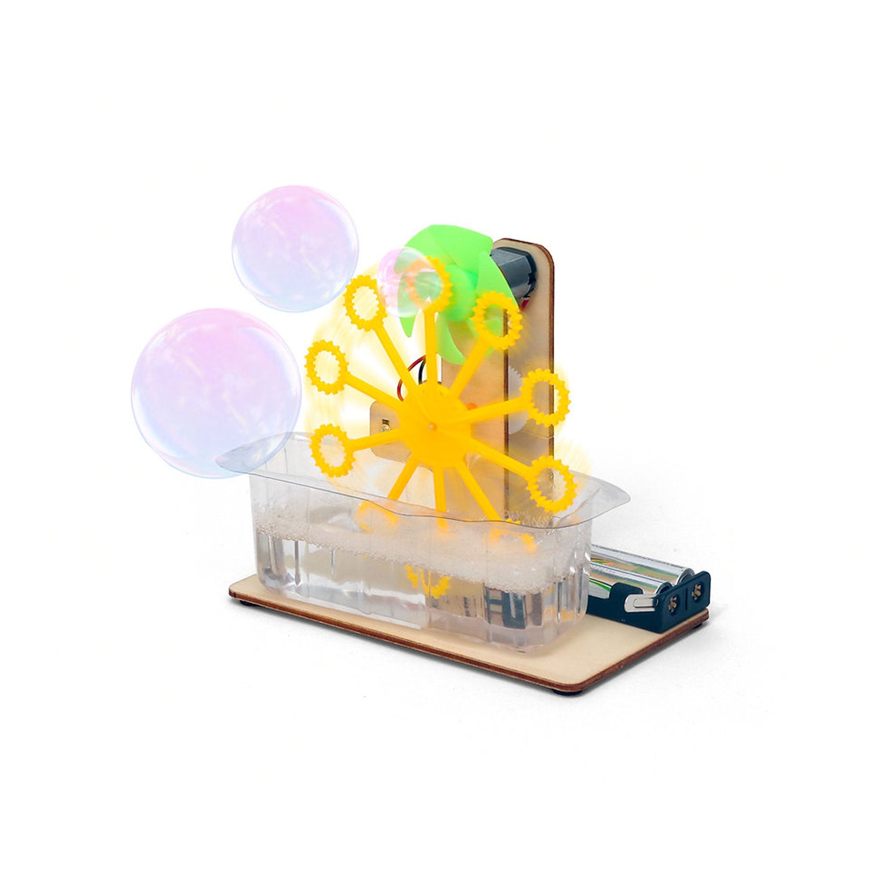 Bubble machine wooden stem kit