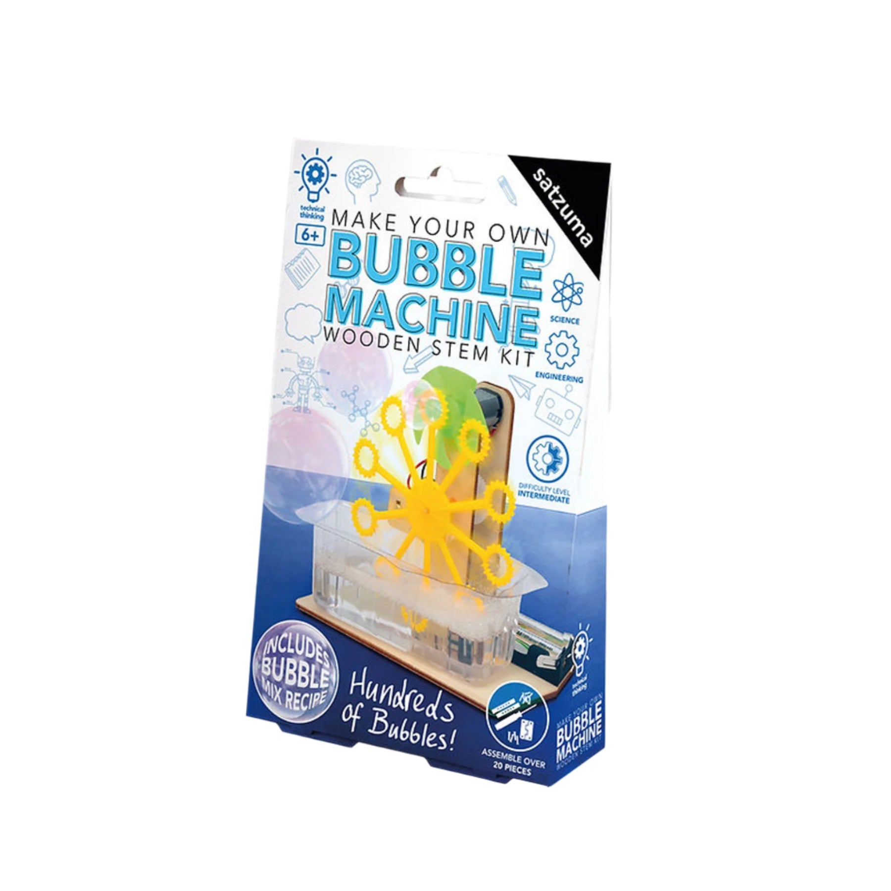 Bubble machine wooden stem kit
