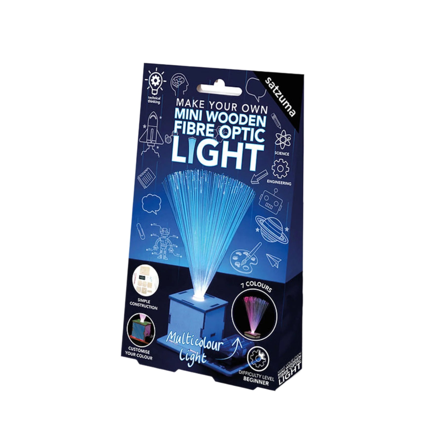 Make your own mini wooden fibre optic light