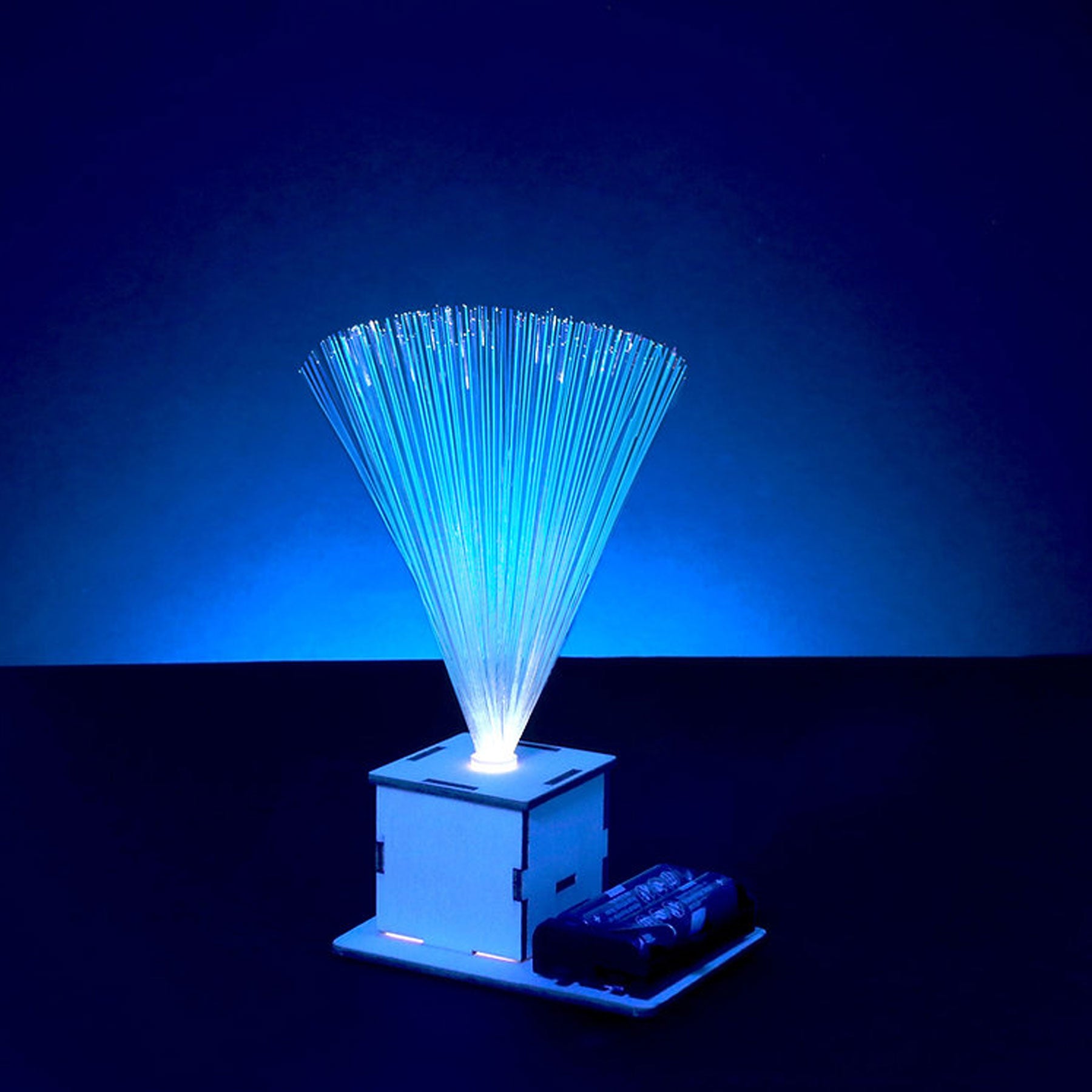 Make your own mini wooden fibre optic light