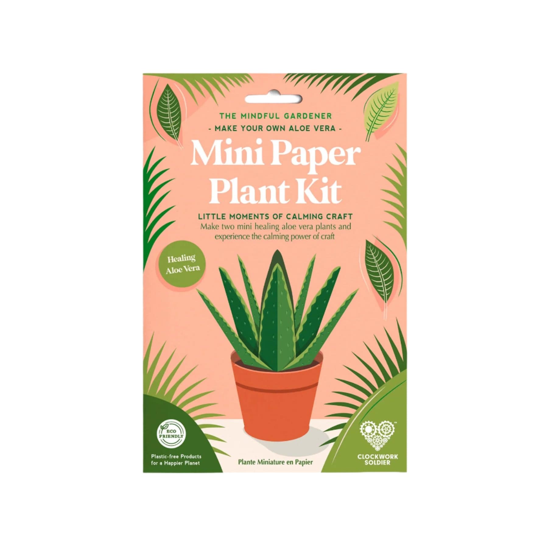 Make your own healing aloe vera paper plant kit