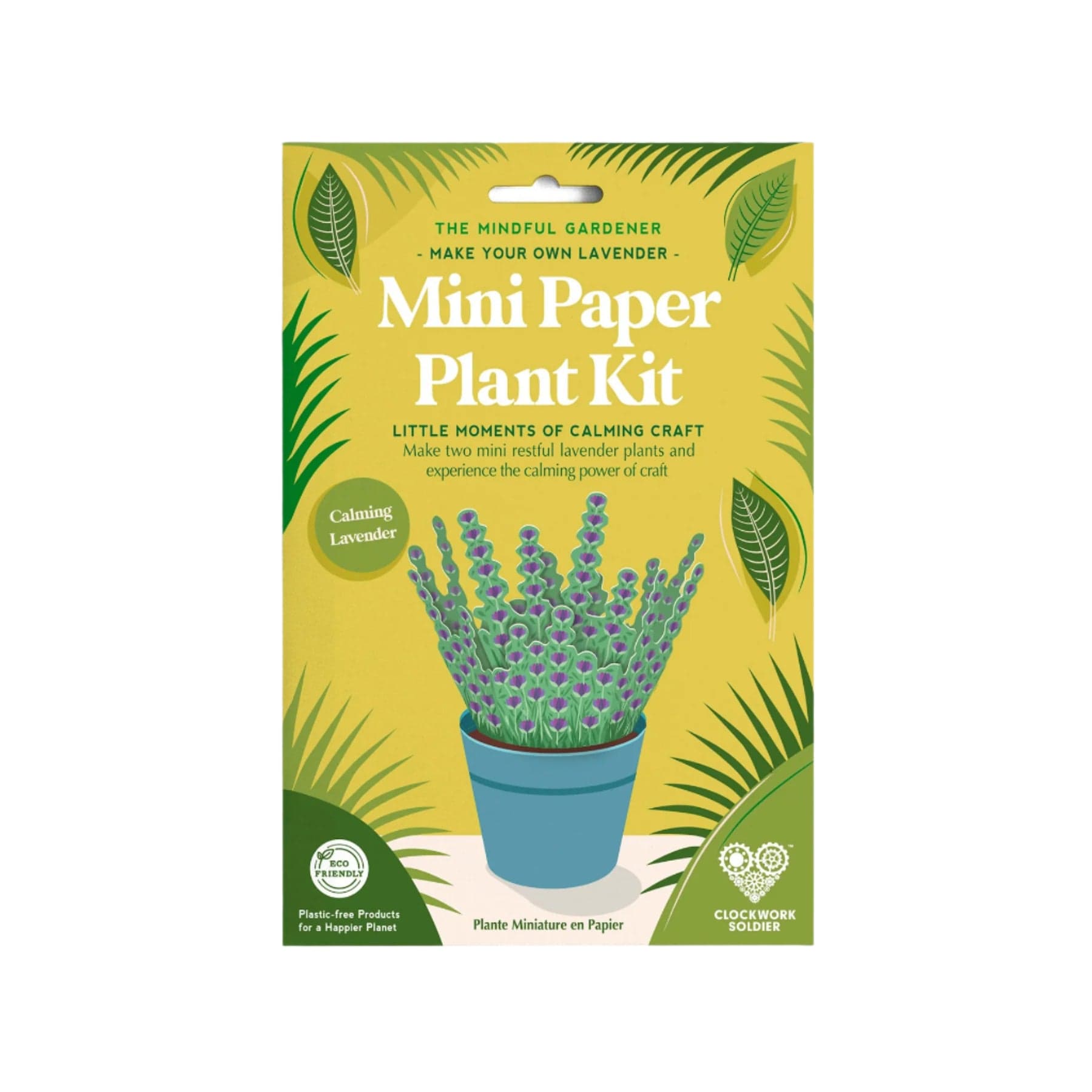 Make your own calming lavender paper plant kit