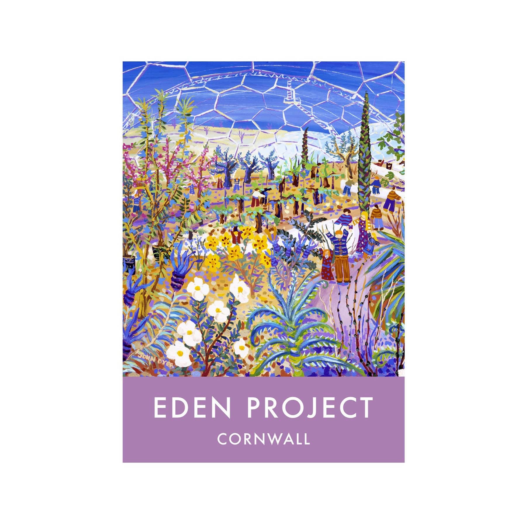 Mediterranean garden biome A3 print
