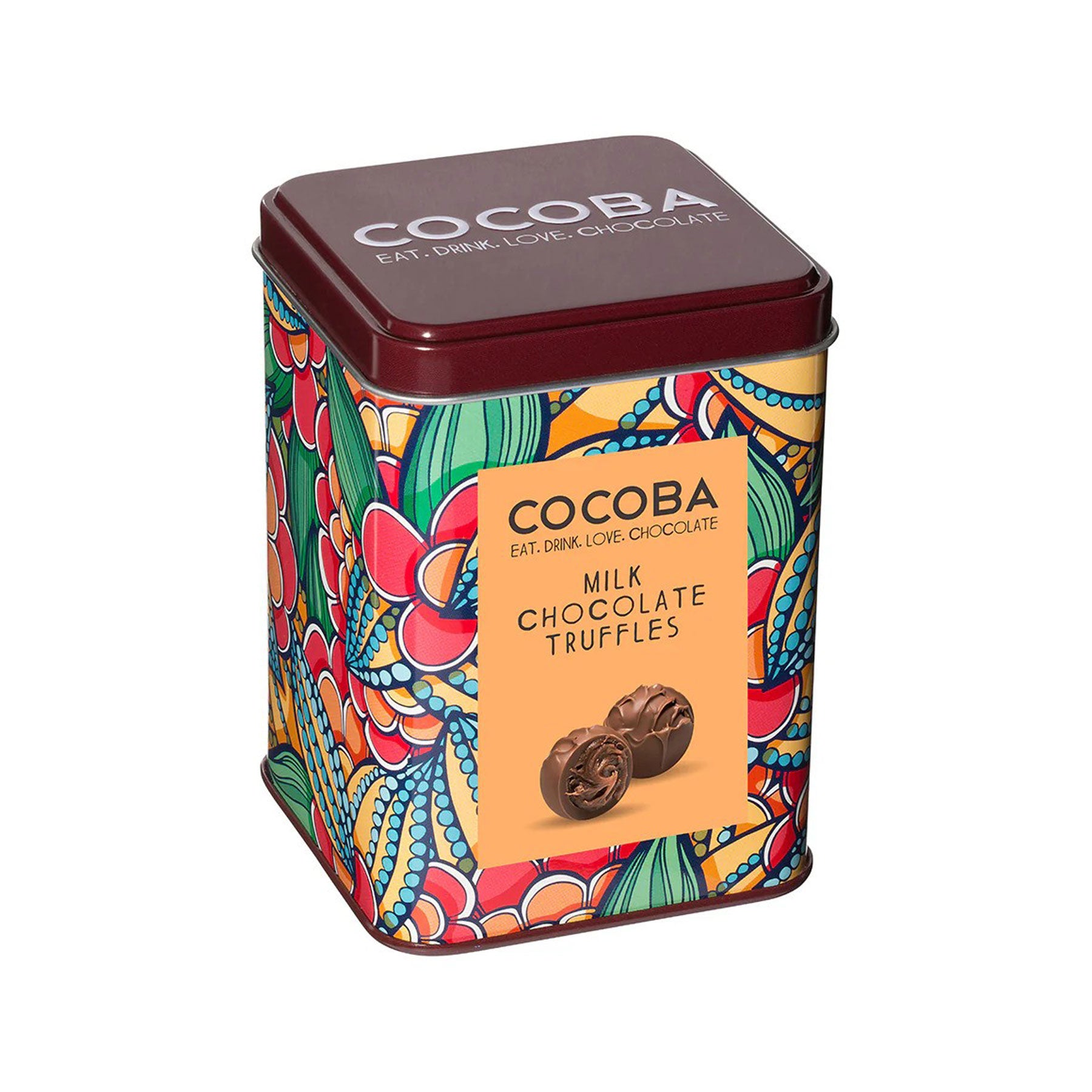 Milk chocolate truffle gift tin 120g