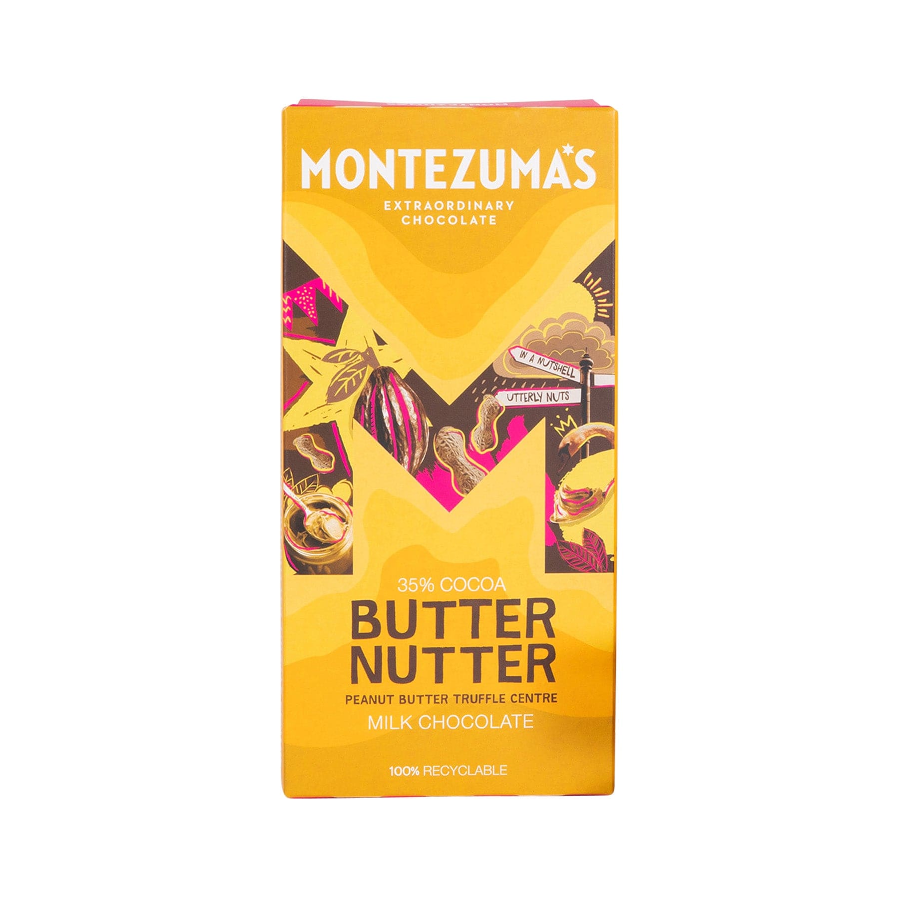 Butter nutter milk chocolate truffle bar 90g