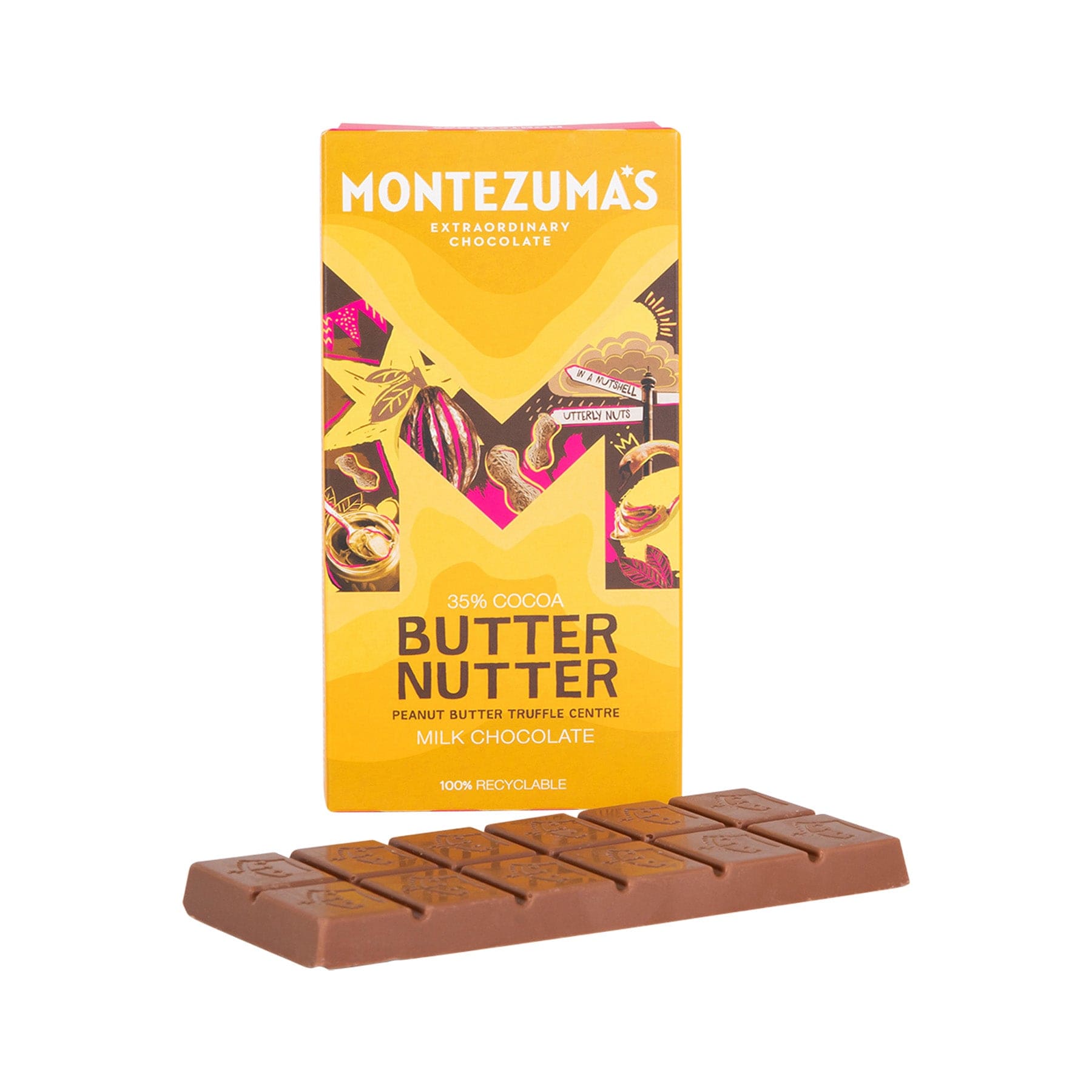 Butter nutter milk chocolate truffle bar 90g