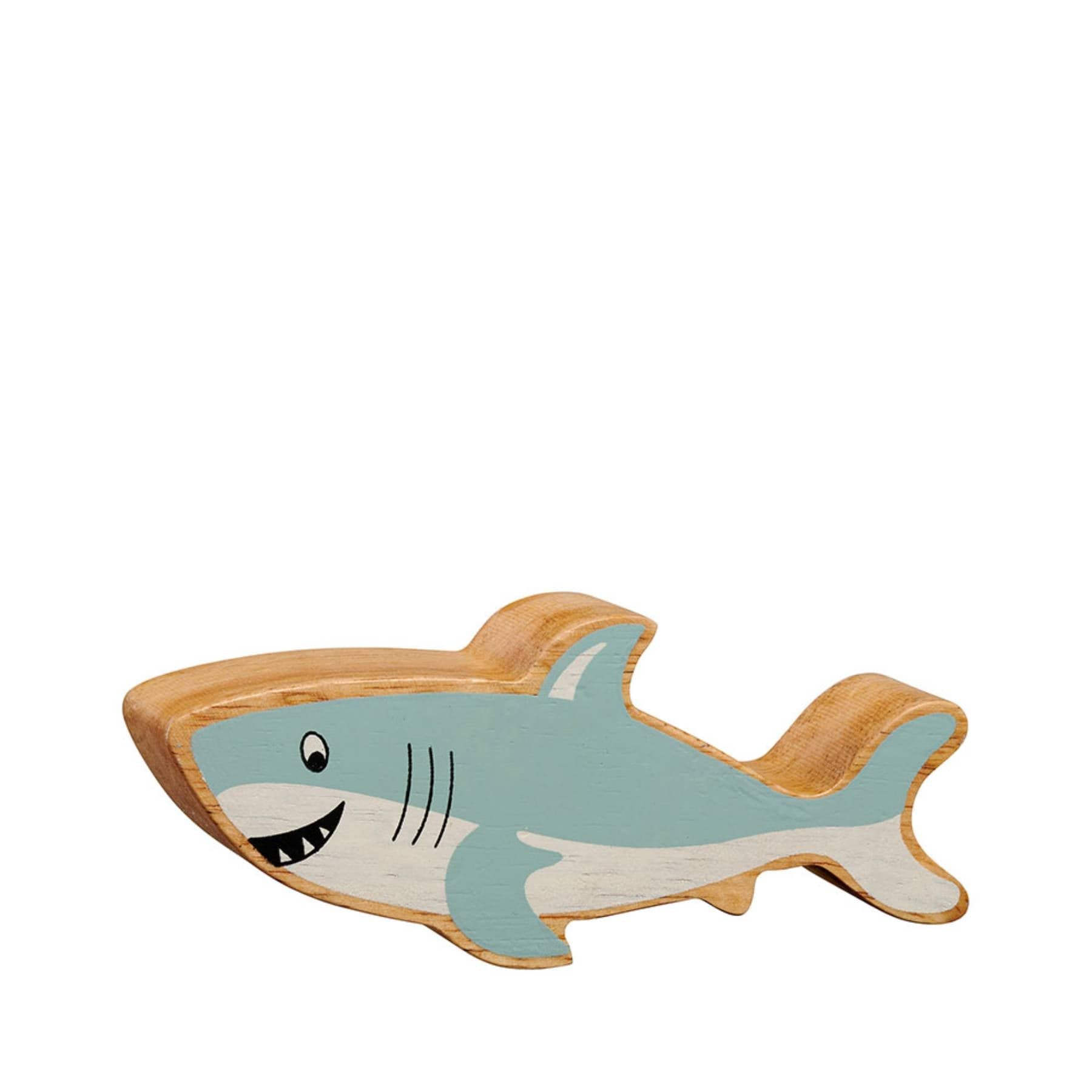 Wooden shark figure