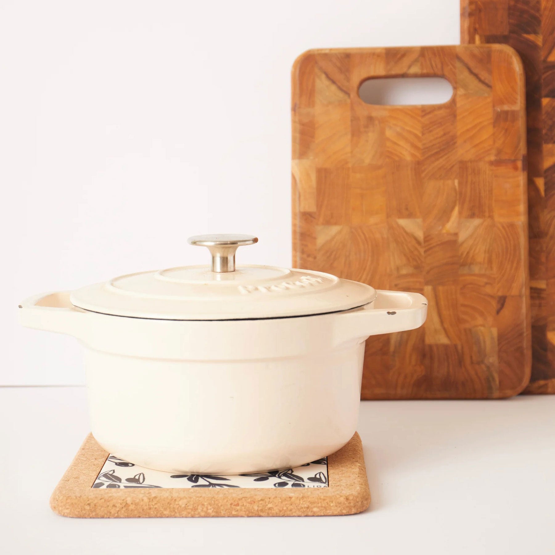 Olive & pip cork and tile trivet