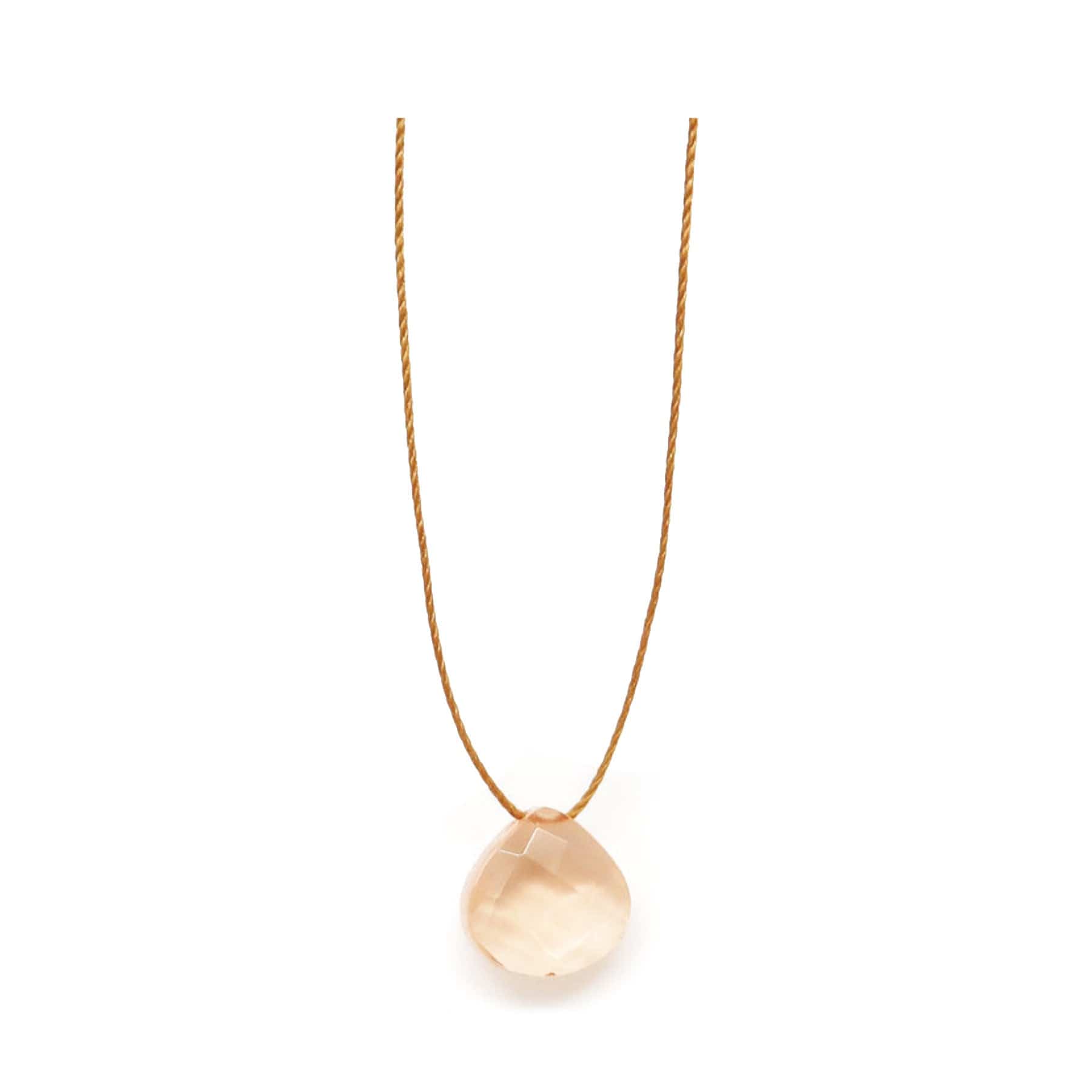 Champagne quartz necklace