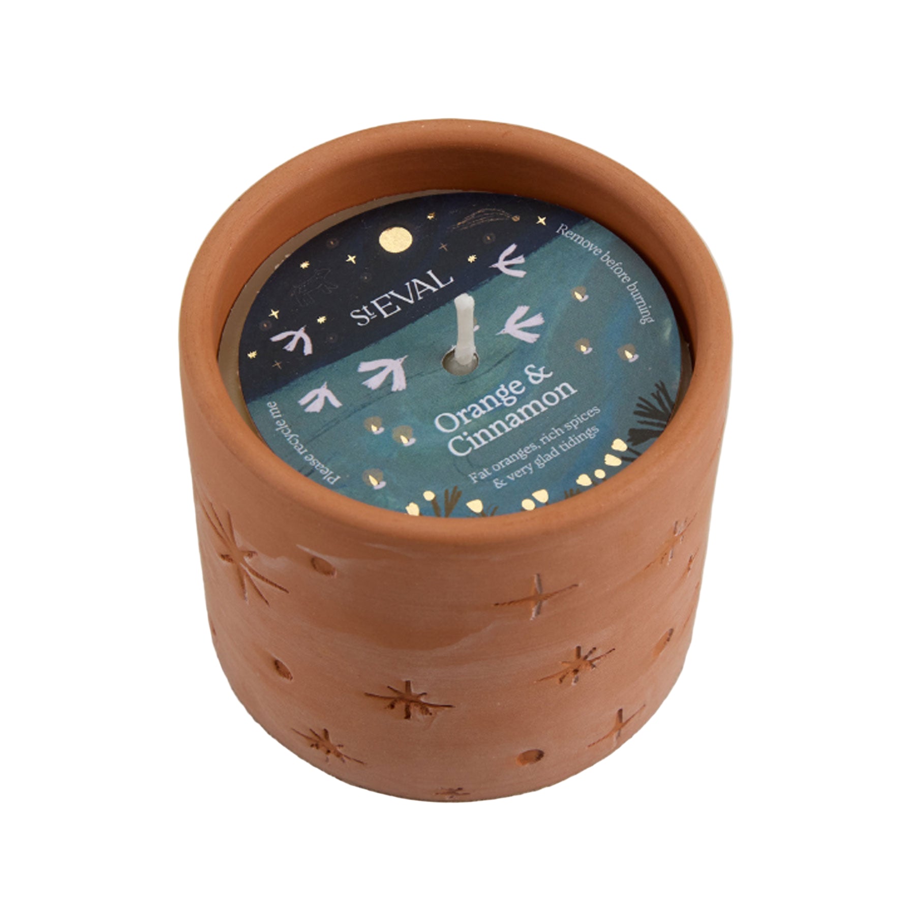 Orange & cinnamon star gazy pot