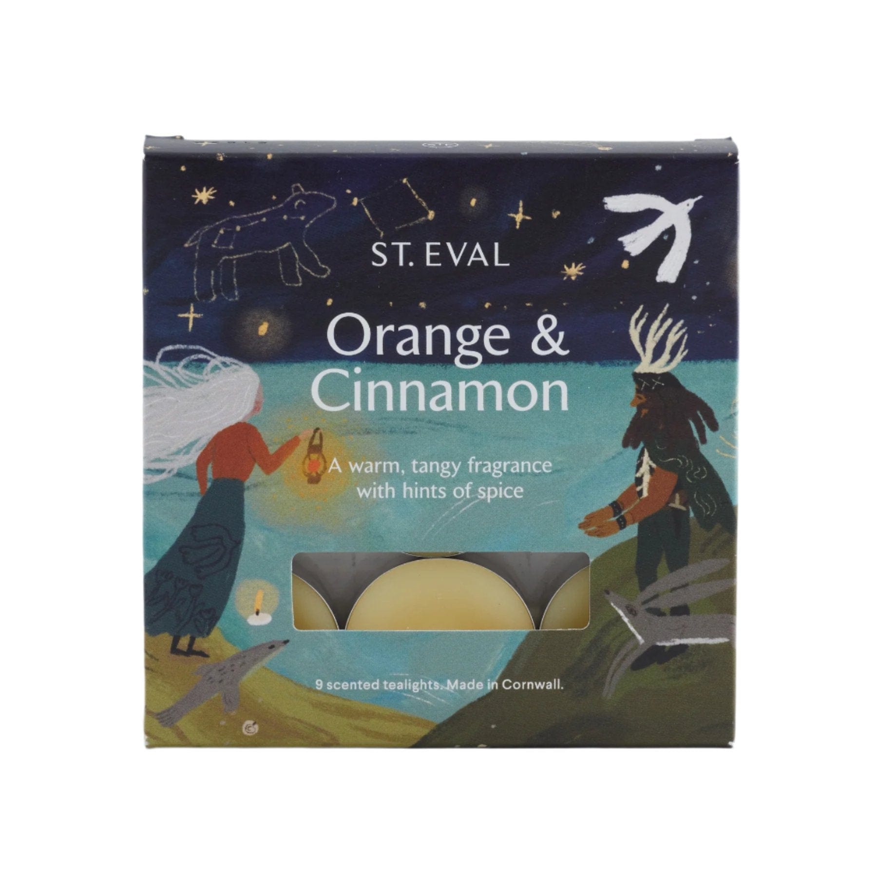 Orange & cinnamon scented tealights