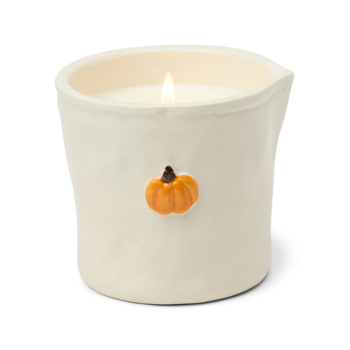 Pumpkin spice ceramic candle