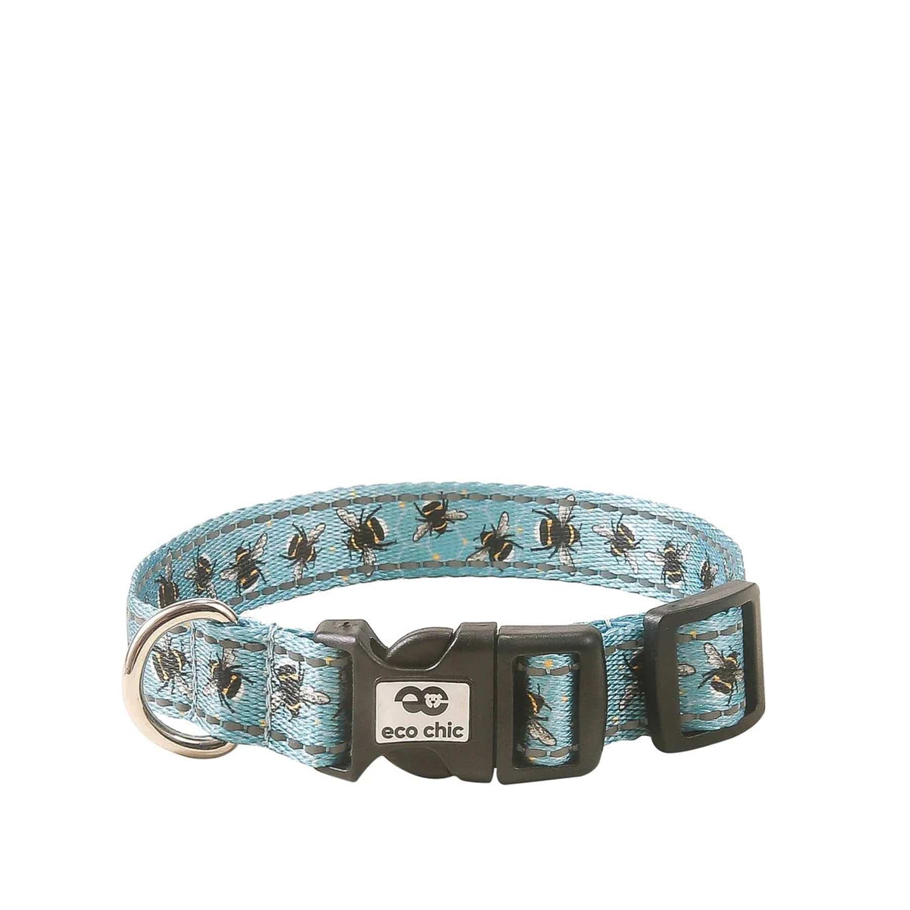 Recycled dog collar bumblebees
