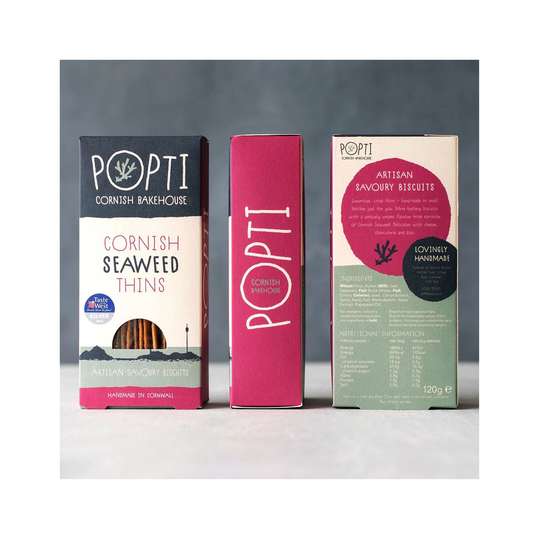 Cornish seaweed savoury thins 120g