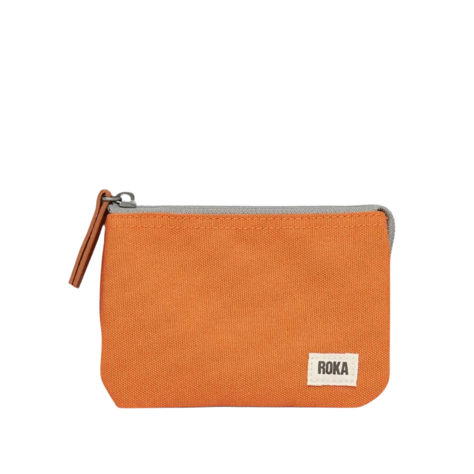 Carnaby atomic orange recycled canvas wallet