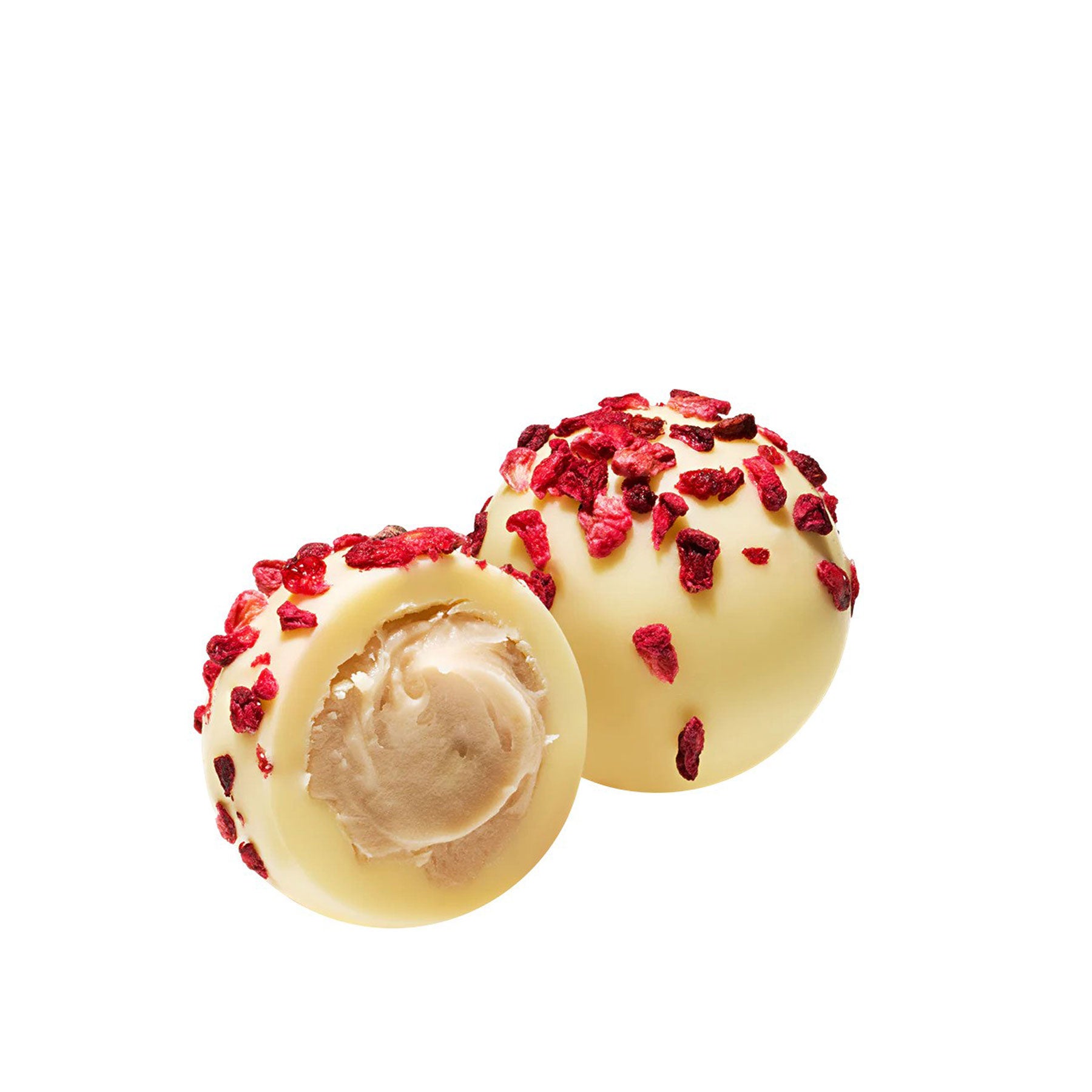 Raspberry and champagne truffles gift tin 120g