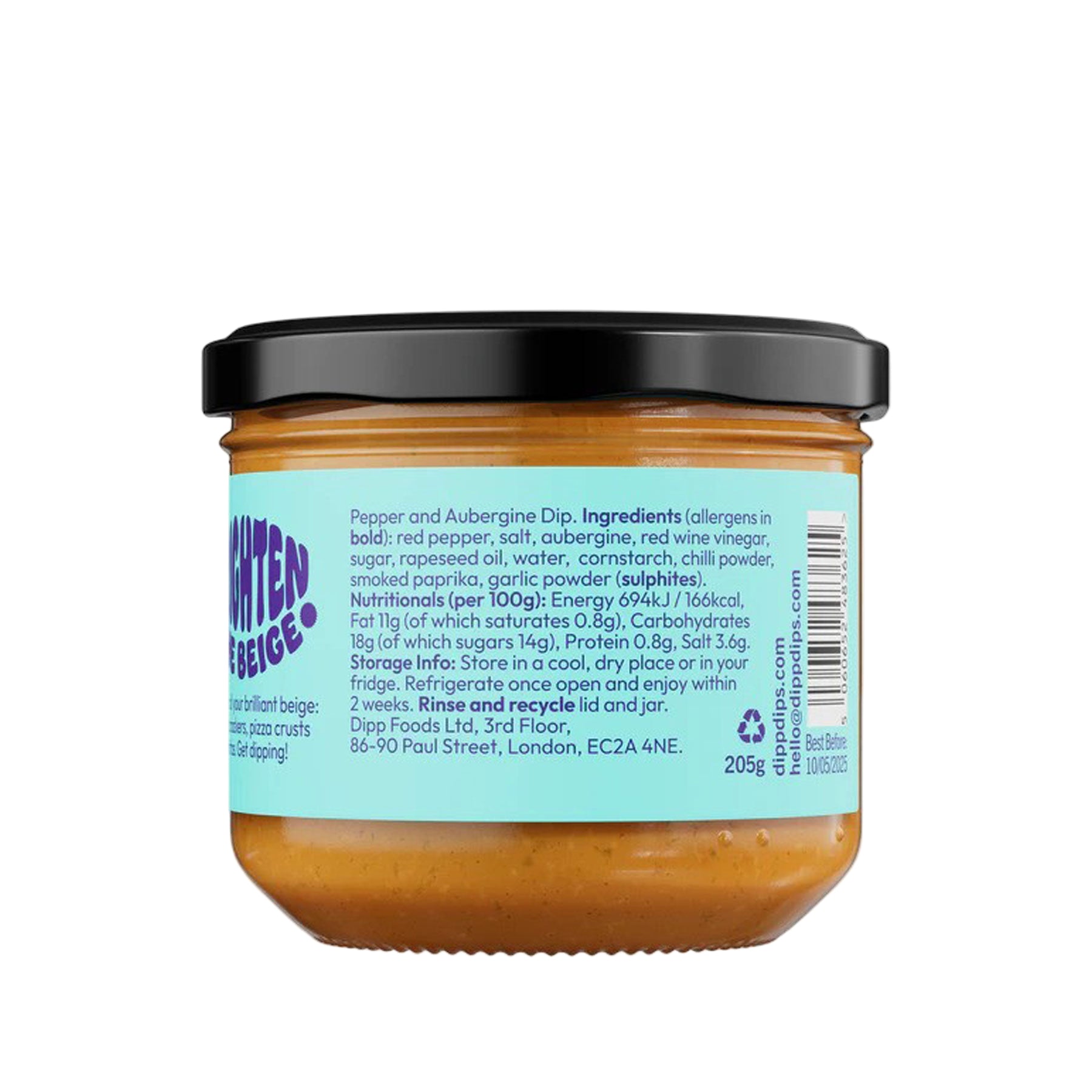 Red pepper & aubergine dip 205g