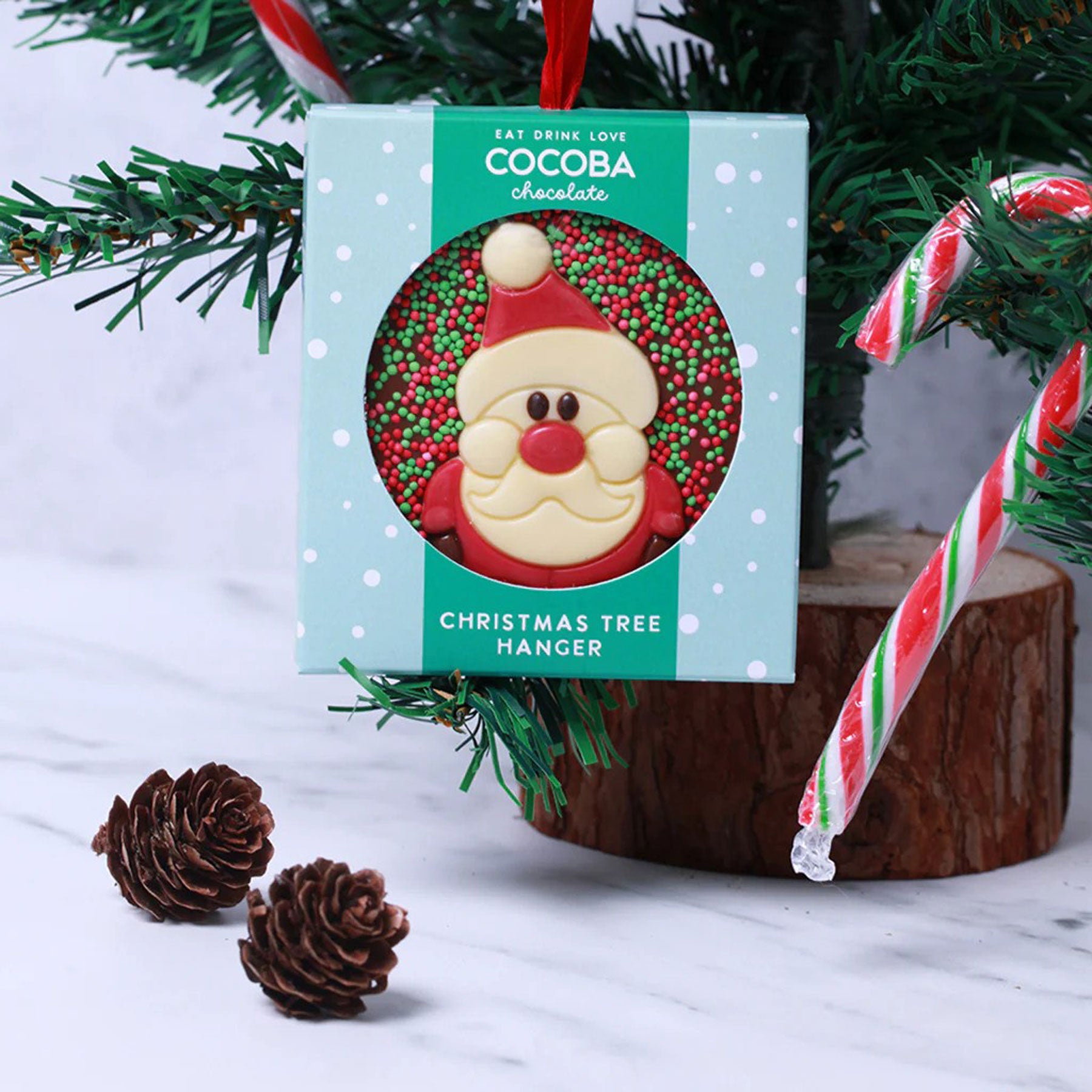 Christmas santa milk chocolate tree hanger 50g
