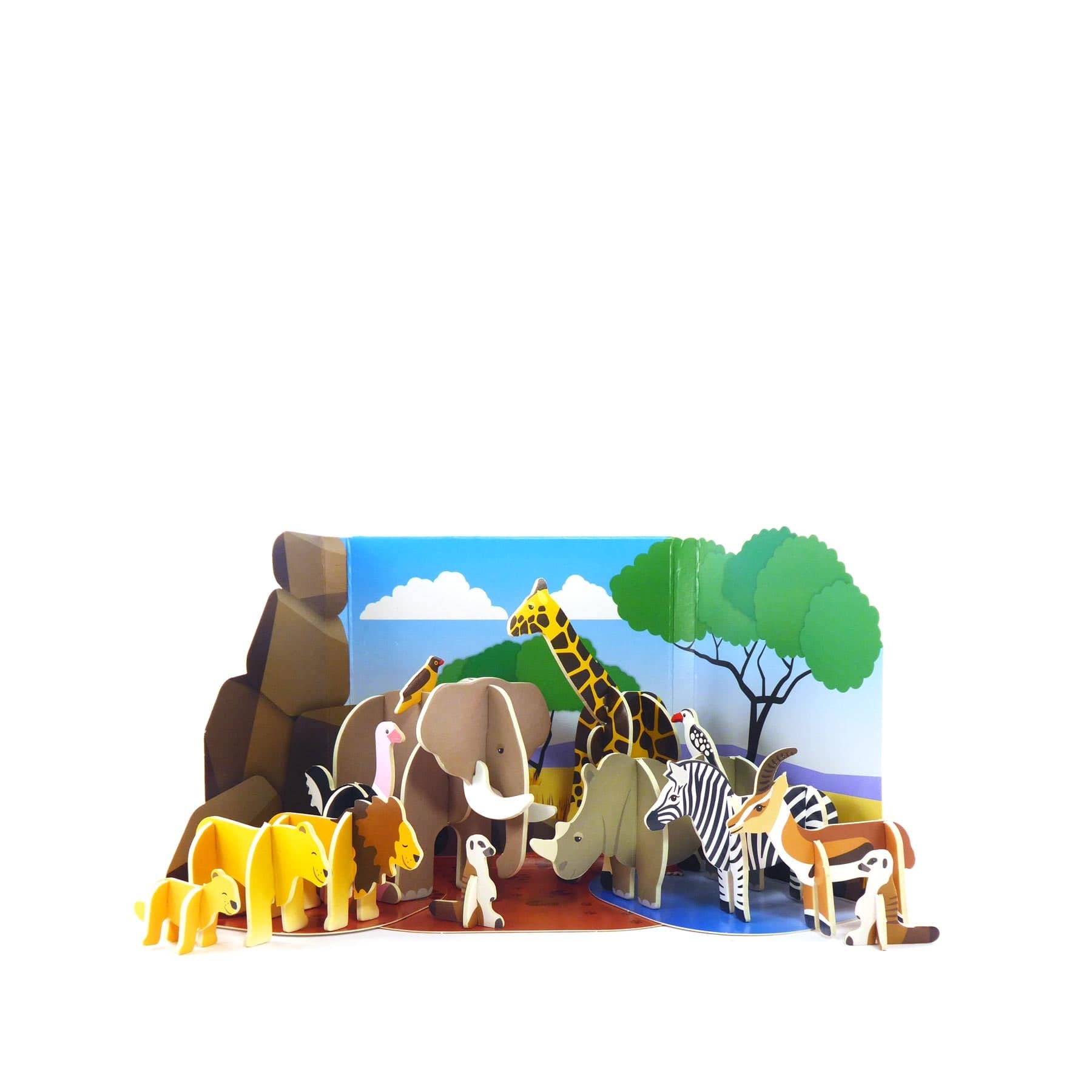 Savannah animals playset