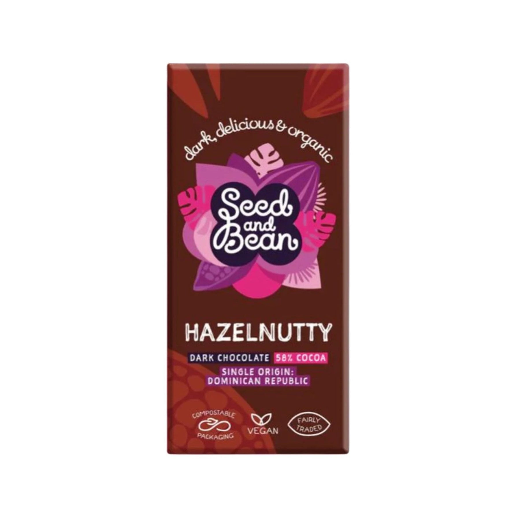 Dark hazelnutty chocolate 75g