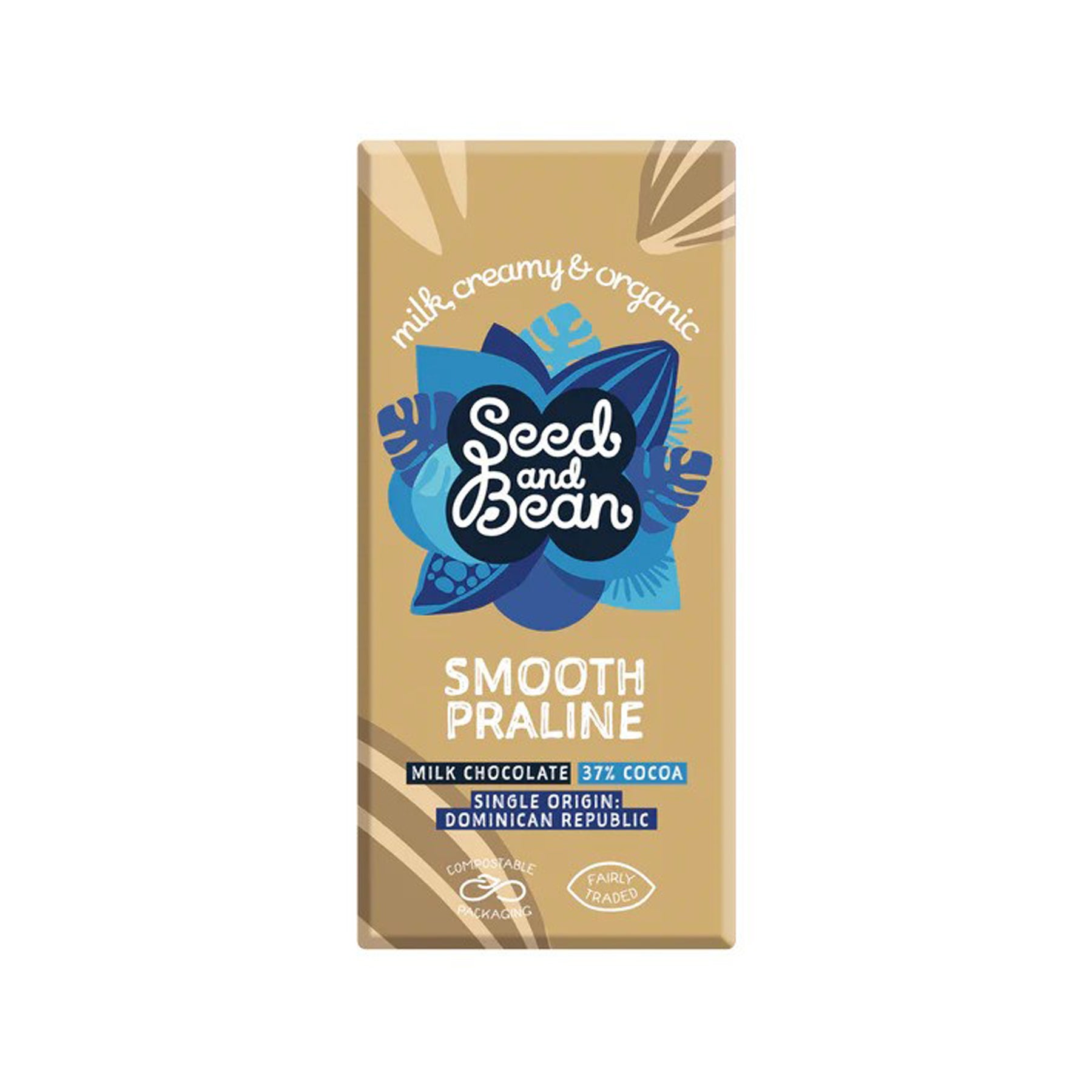 Smooth praline milk chocolate 75g