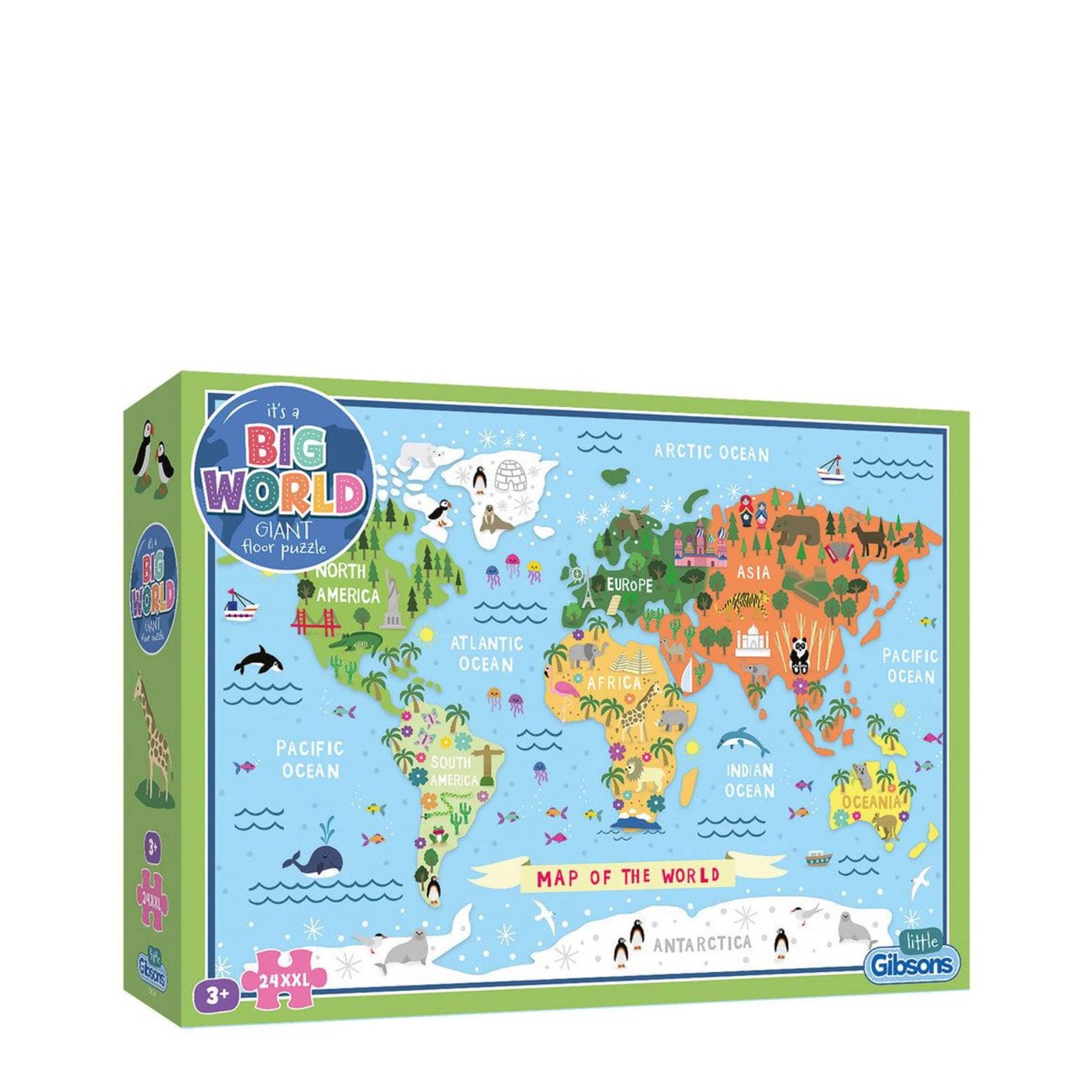 It's a big world giant floor puzzle