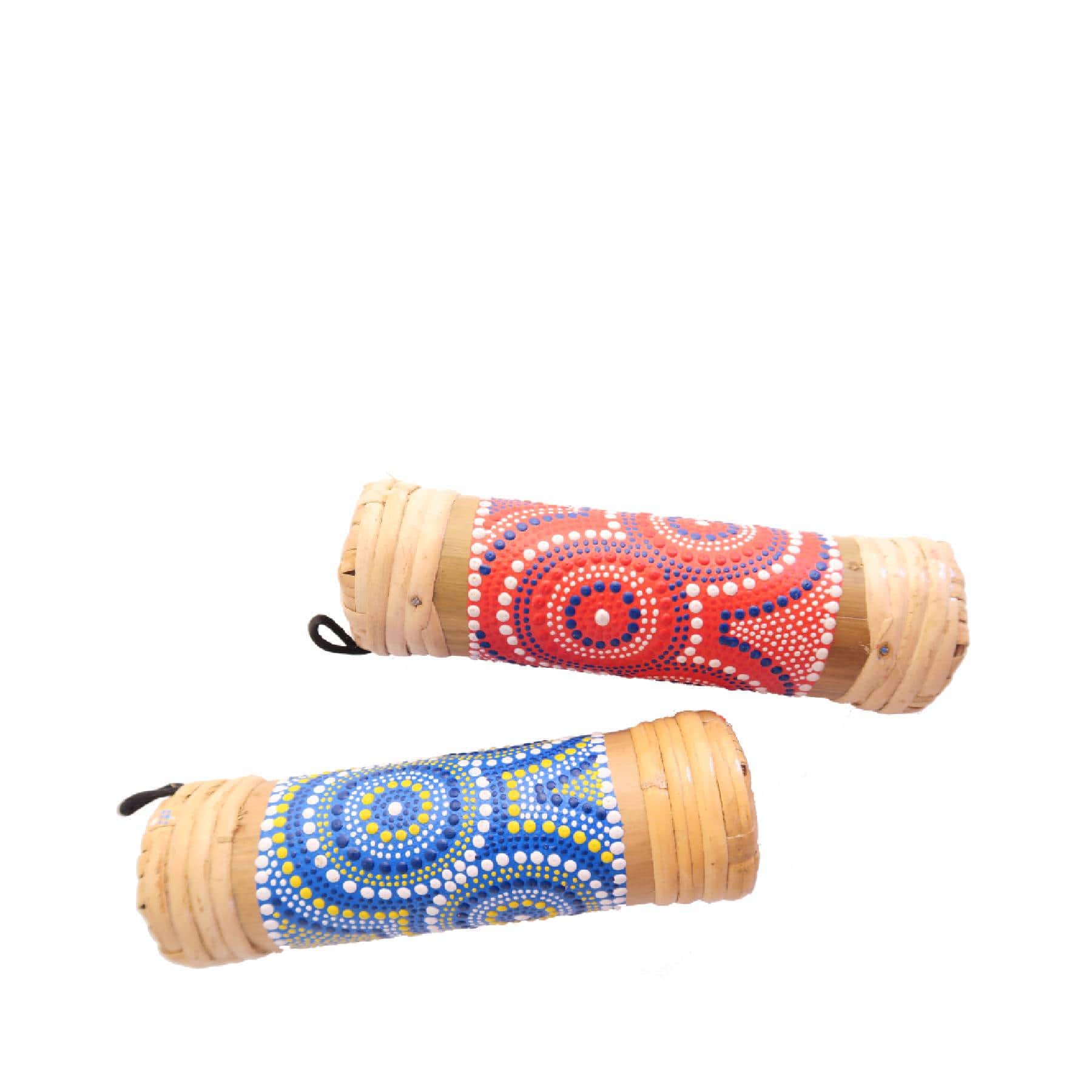 Bamboo painted rainstick 15cm