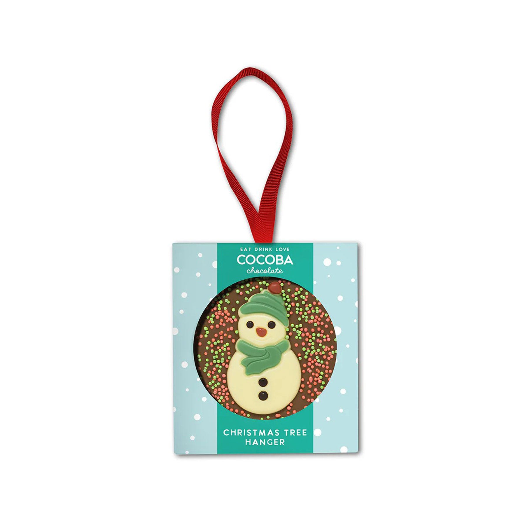 Christmas snowman milk chocolate tree hanger 50g