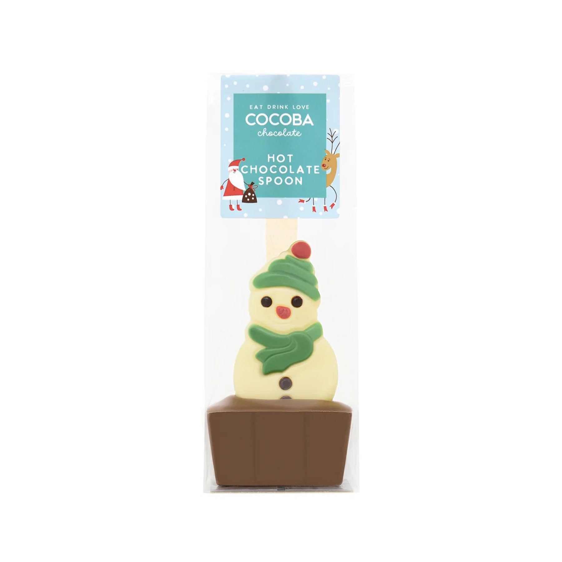 Christmas snowman milk hot chocolate spoon 50g