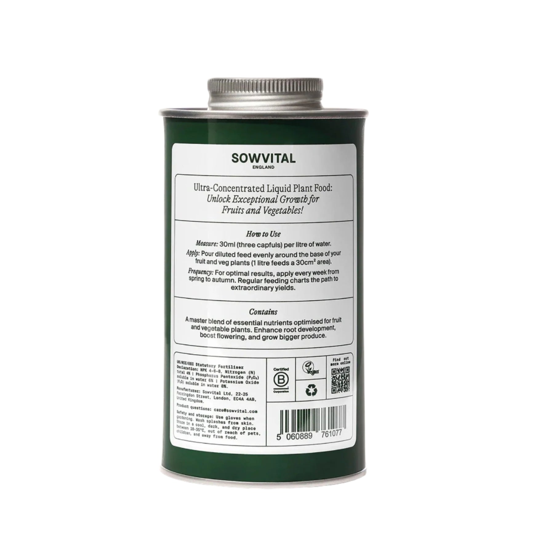 Fruit & veggies fertiliser 500ml