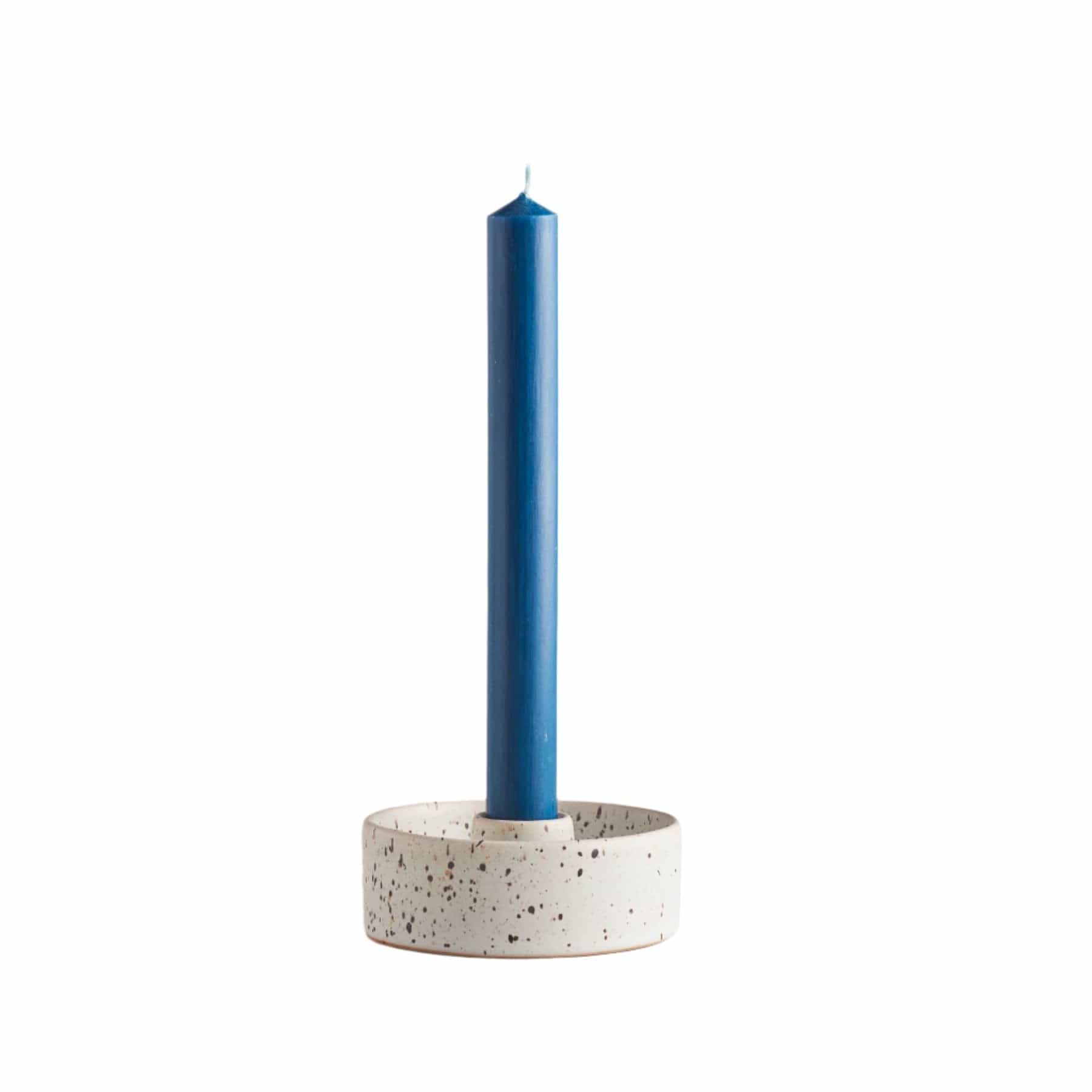 Speckled candle holder