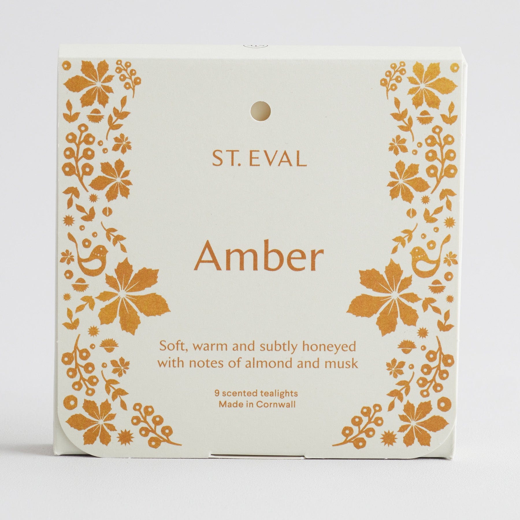 Amber scented tealights