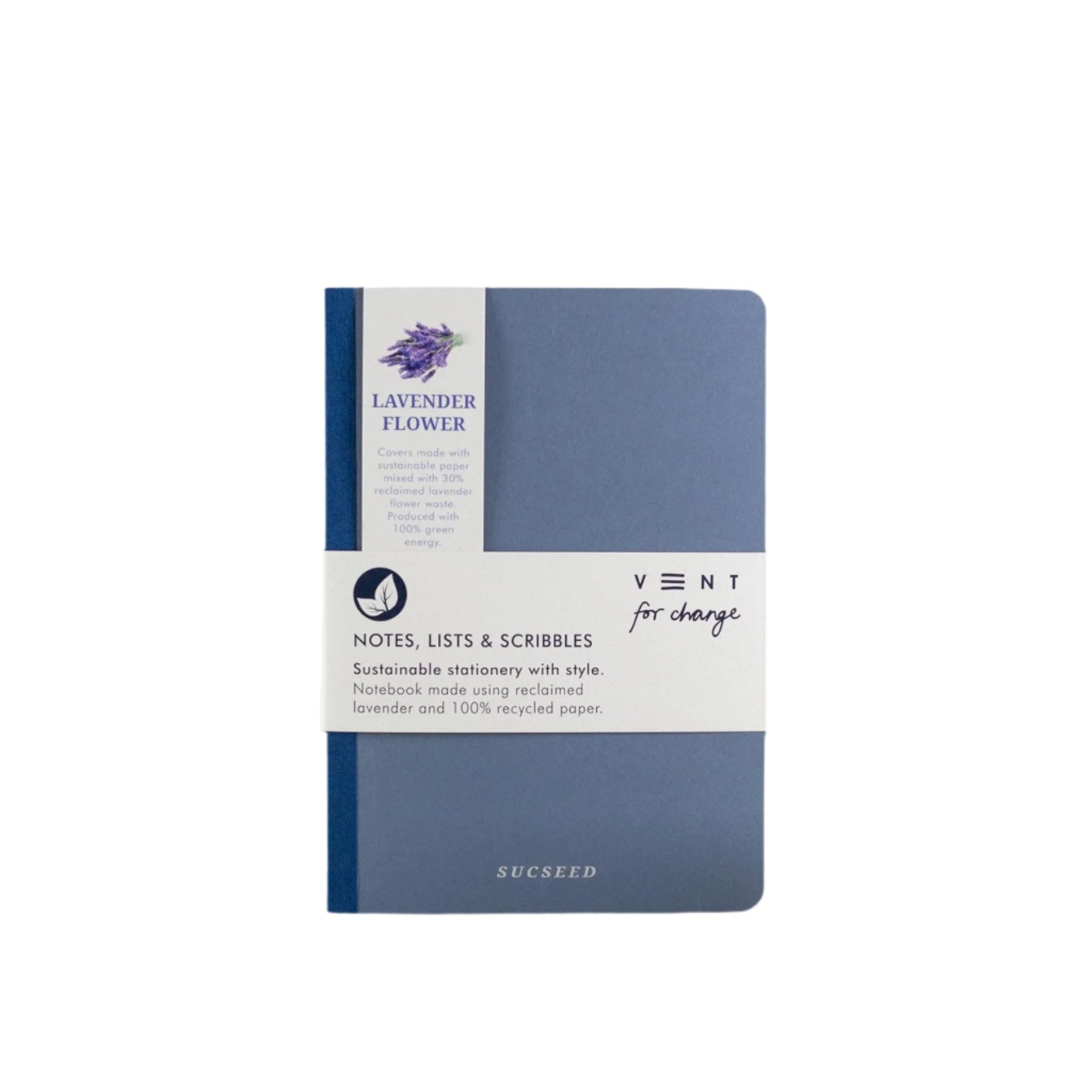 Recycled A6 notebook - lavender