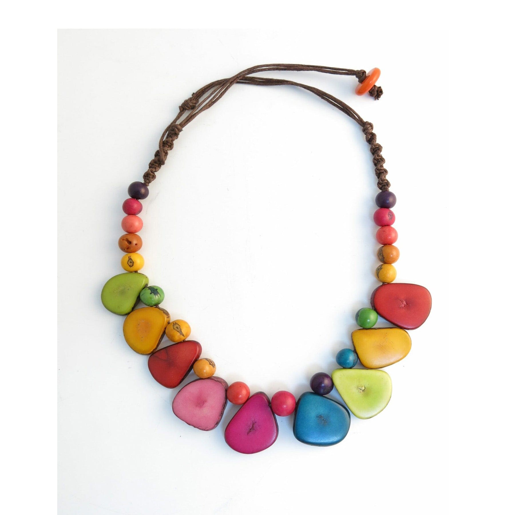 Tagua slice necklace