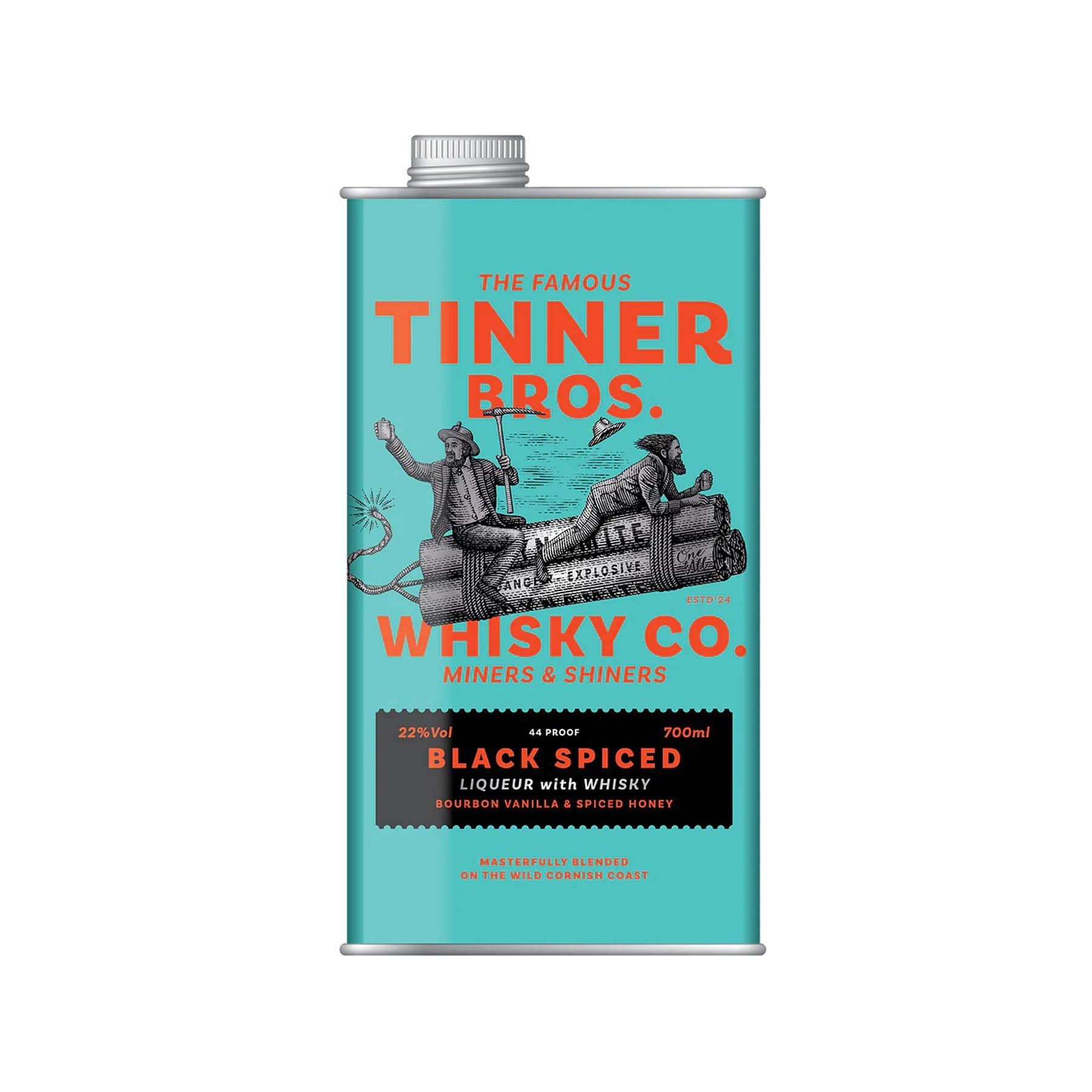 Tinner Bros black spiced whisky liqueur 70cl