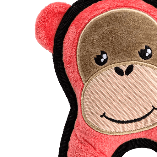 Plush orangutan dog toy