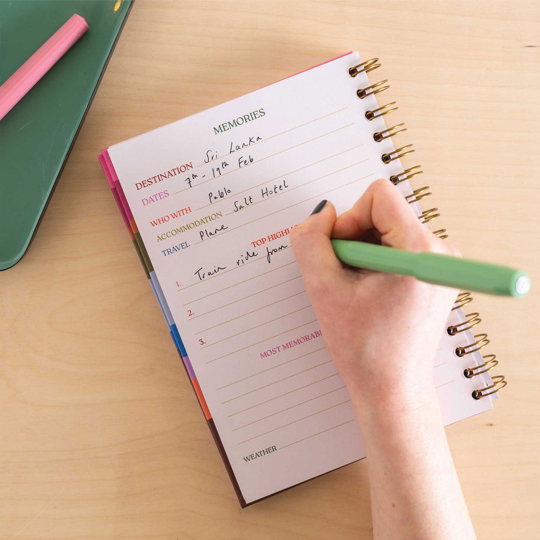 Trips & travel memories A5 journal